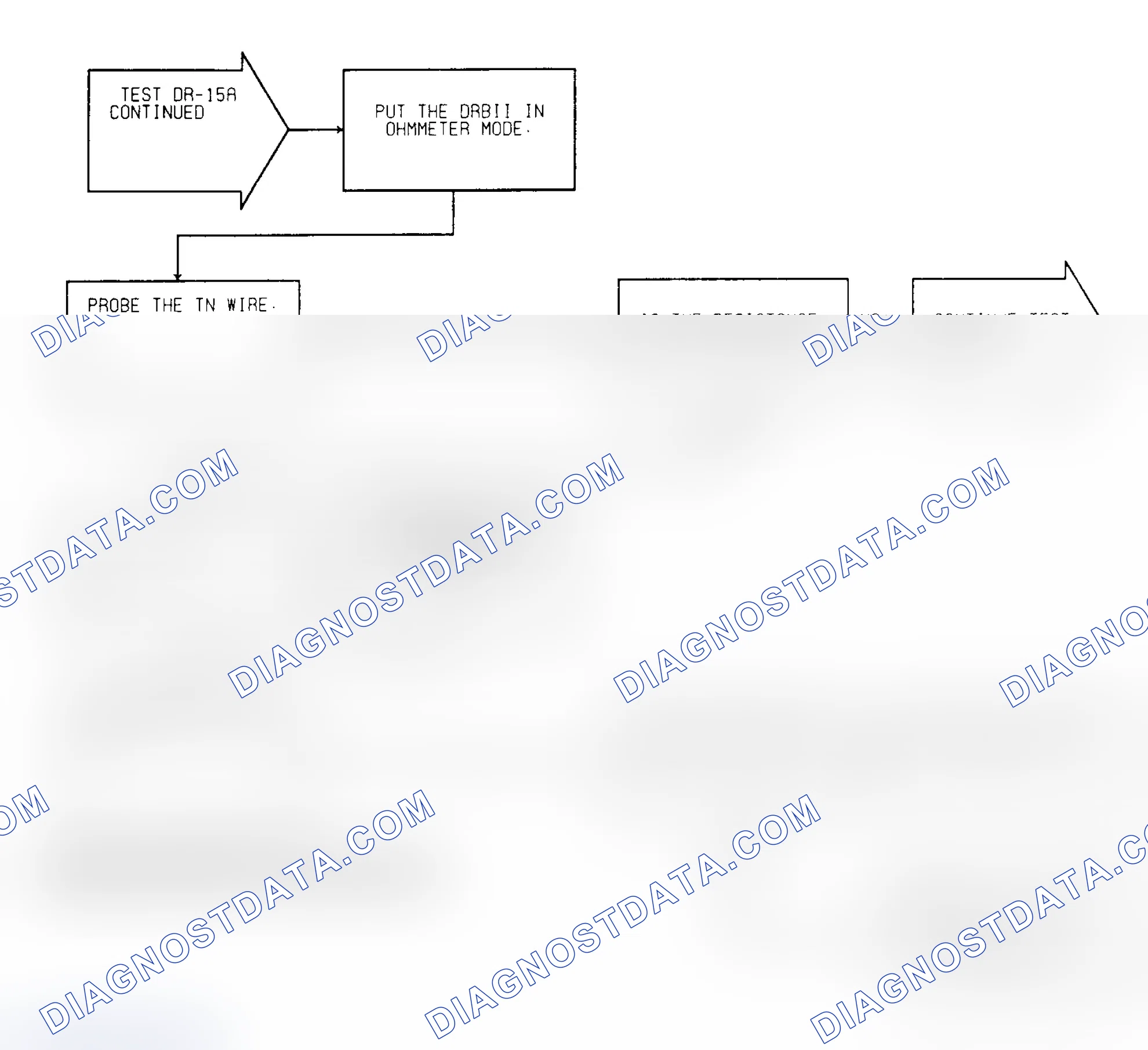 Scheme 445: Test DR-15A Code 27, Diagnostic Flow Chart (2 of 3)