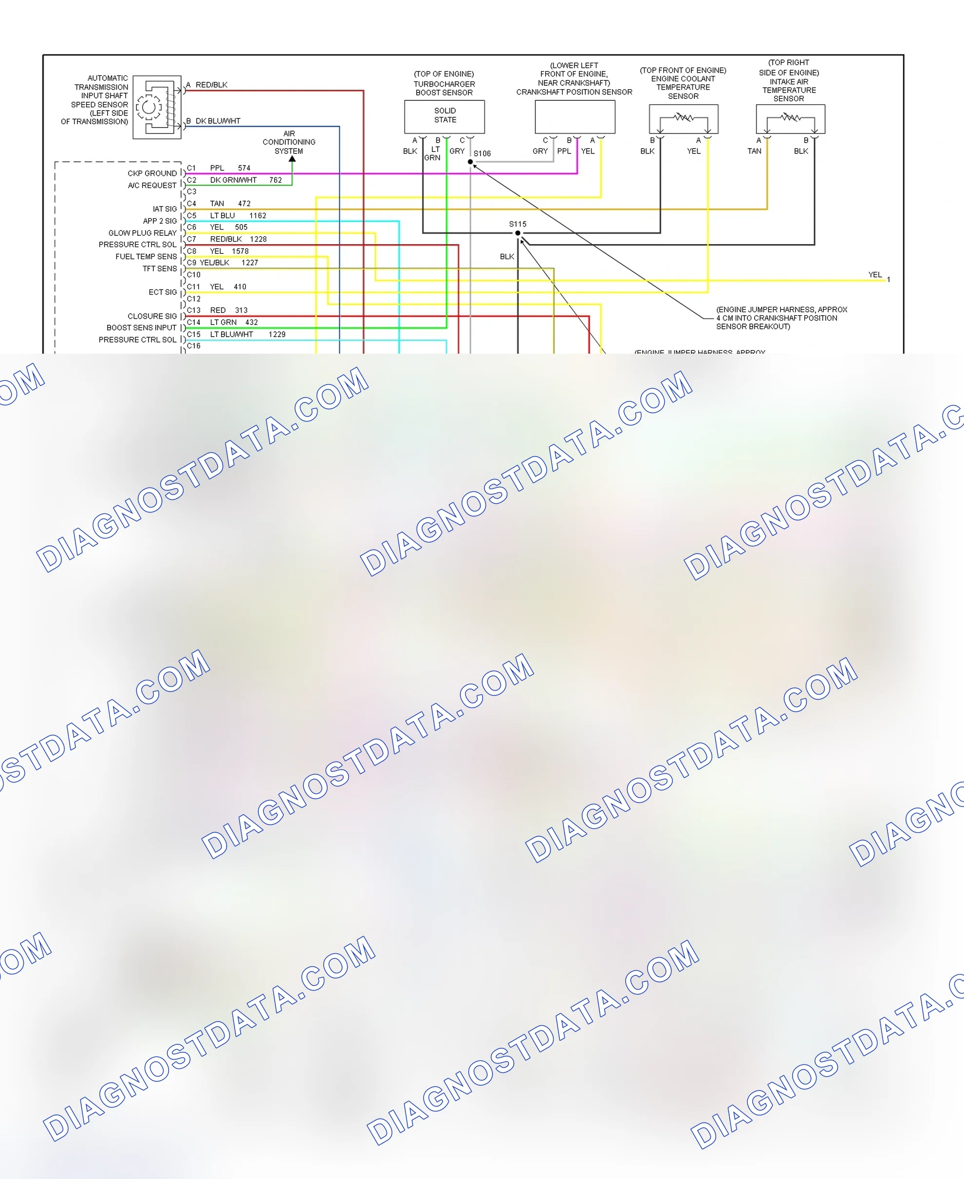 Scheme 62: PCM Wiring Diagram (Chevy Express & Savana - 6.5L - Federal - 1 Of 4)