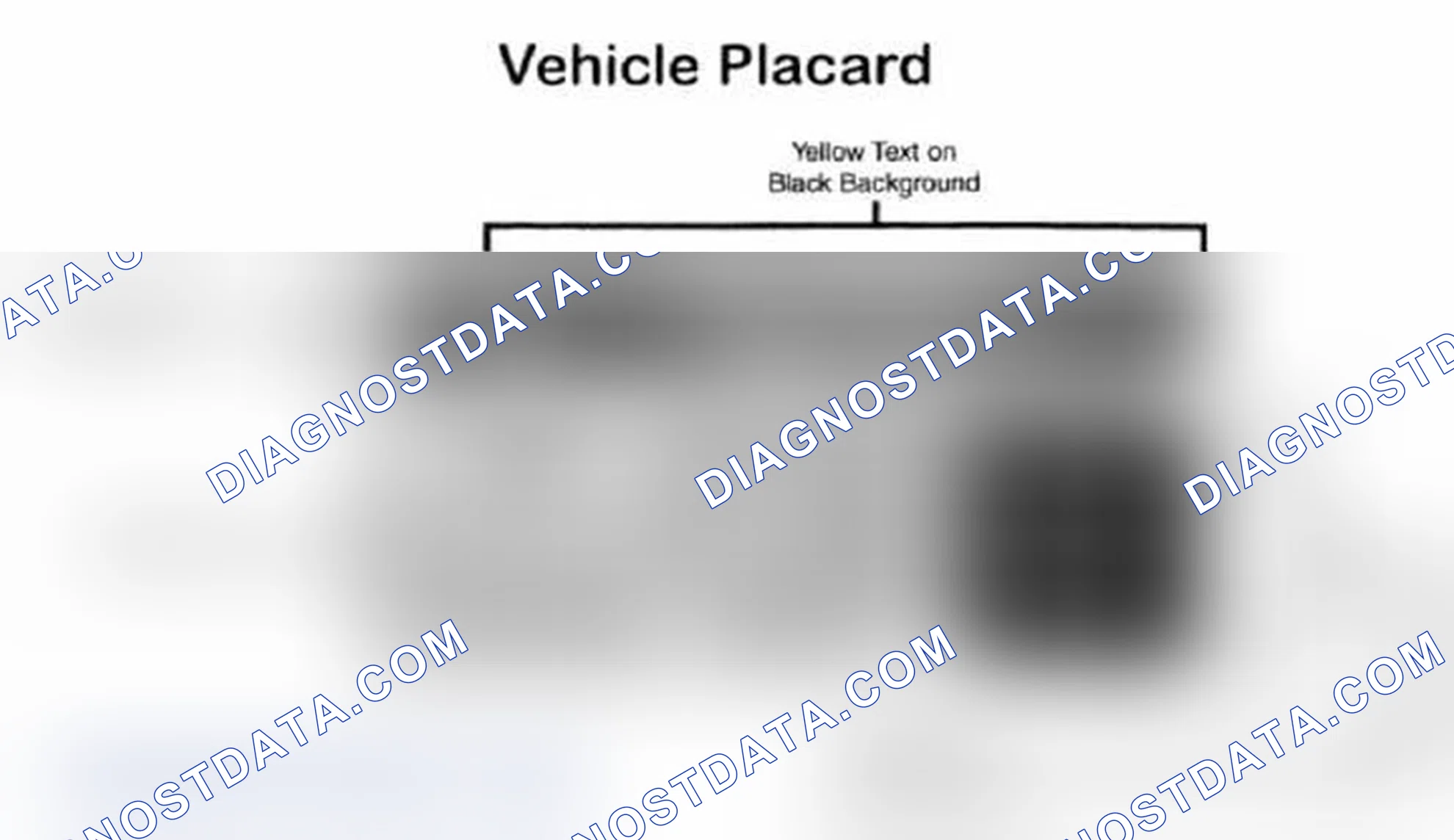 Scheme 28: Vehicle Tire Placard - Typical