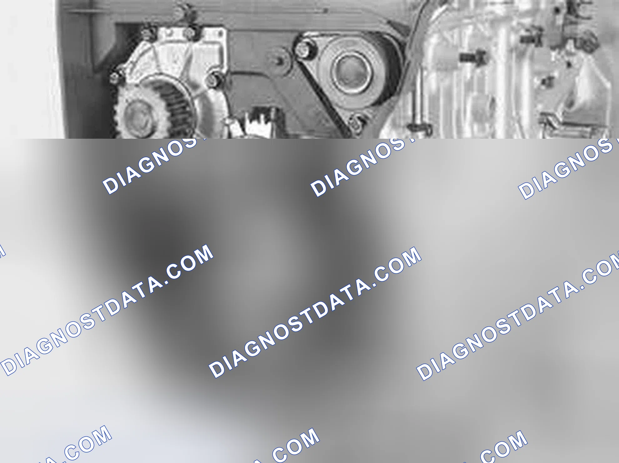 Scheme 460: Installing the idler pulley and belt tensioner