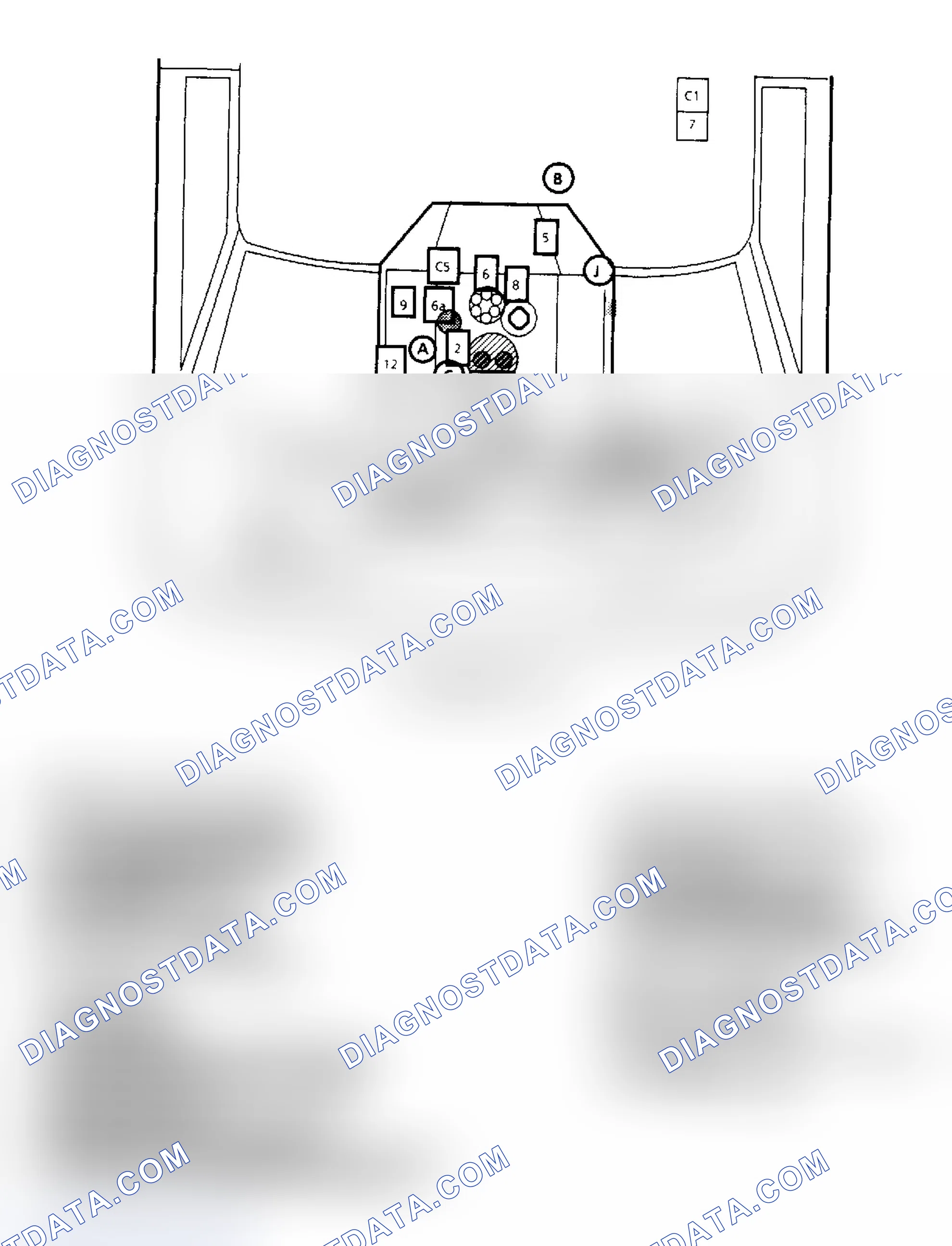 Scheme 143: Component Locations for "G" Series 4.3L