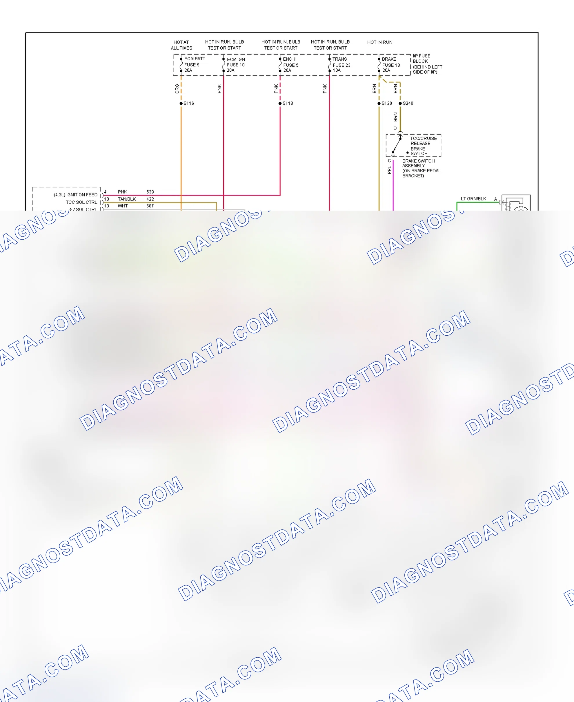 Scheme 200: 1995 "S" & "T" Series - 4.3L VIN W With VCM (Blazer, Jimmy, Pickup & Sonoma) Wiring Diagram