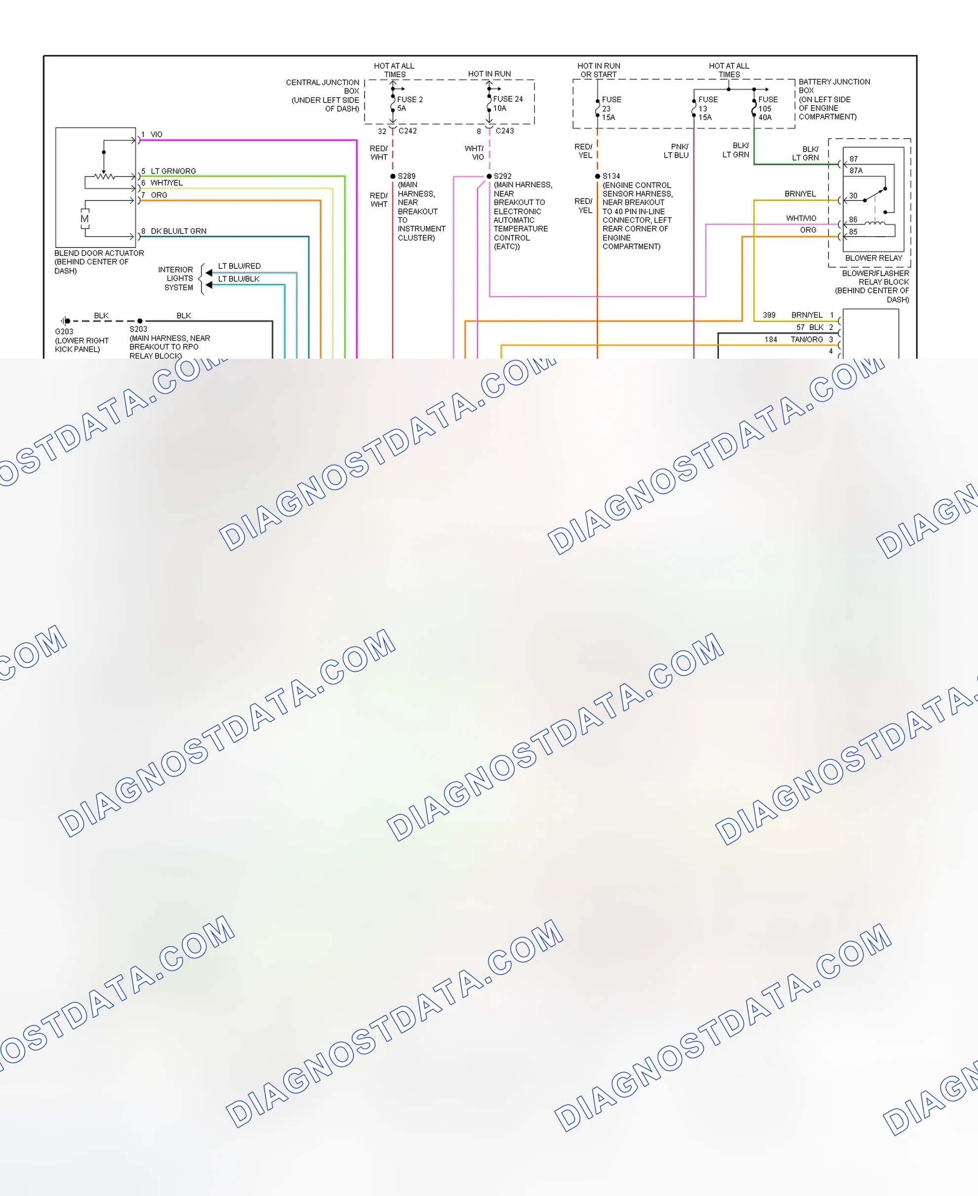 Scheme 31: Automatic A/C-Heater System Wiring Diagram (2001 Navigator - 1 Of 3)