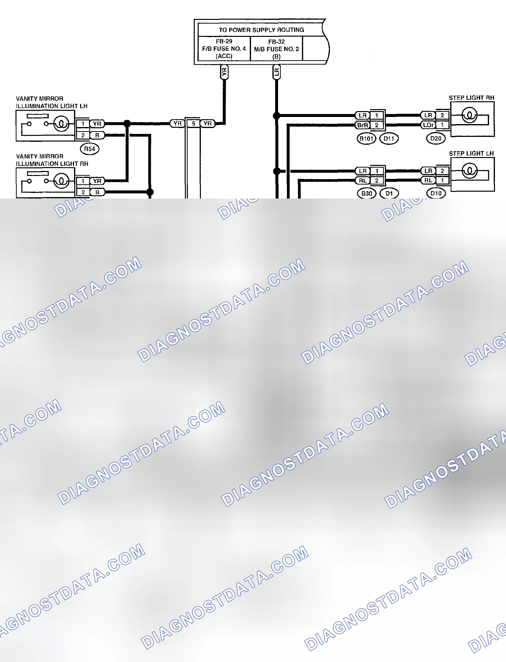 Scheme 91: Interior Light Schematic (1 Of 3)
