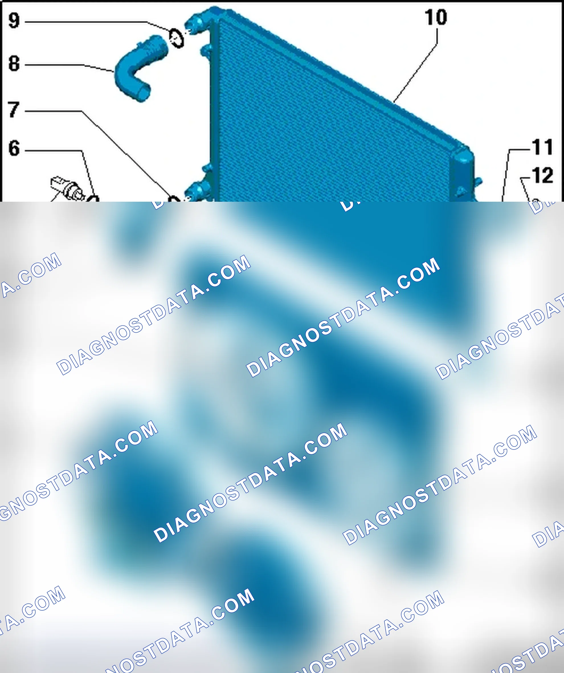 Scheme 90: RADIATOR AND COOLANT FAN ASSEMBLY OVERVIEW