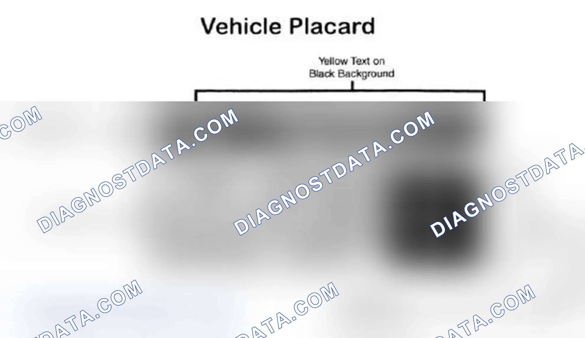 Scheme 28: Vehicle Tire Placard - Typical