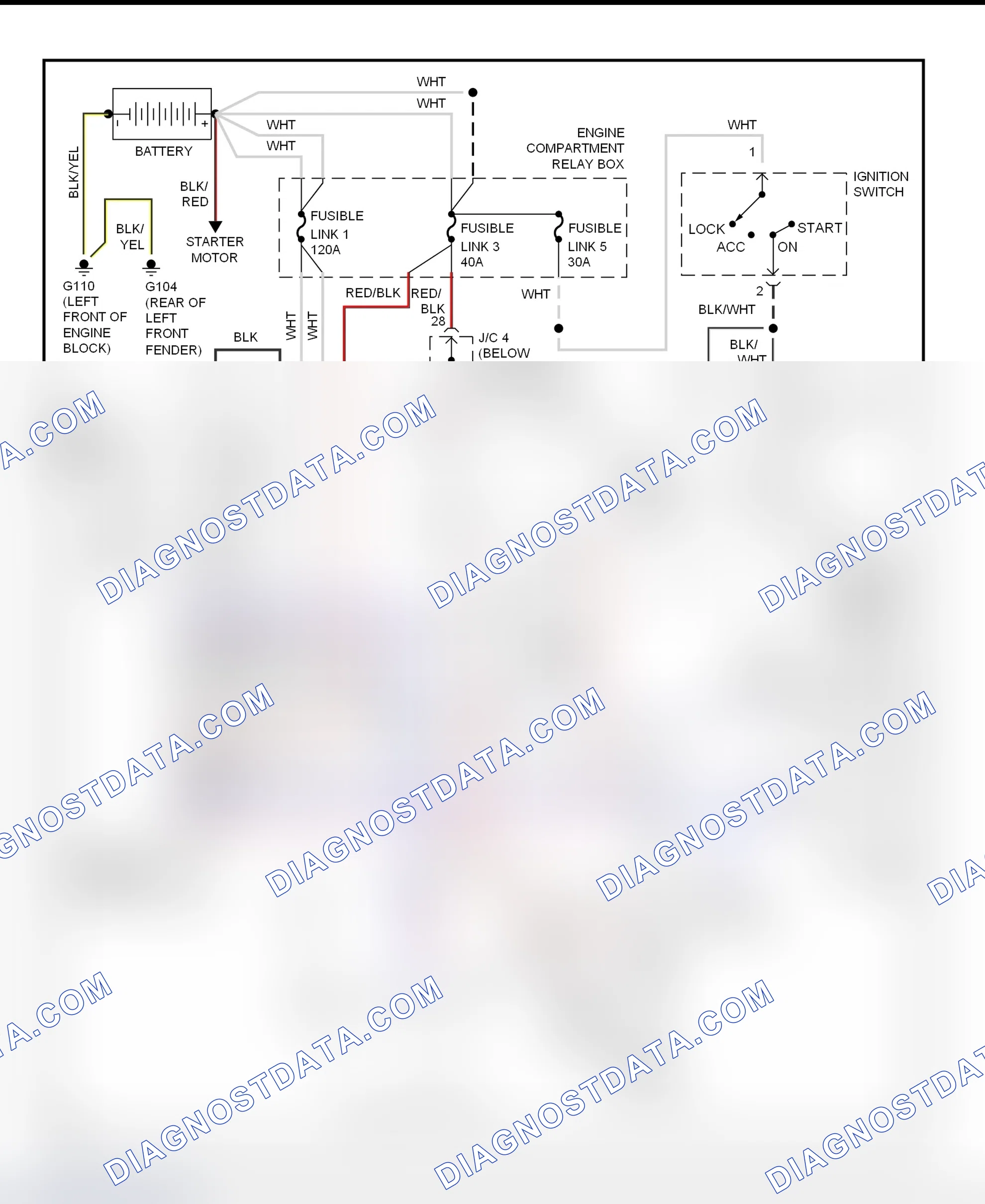 Scheme 1: Charging System Wiring Diagram