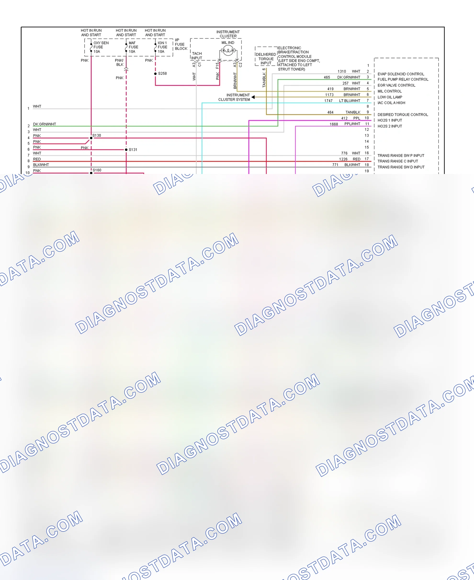 Scheme 167: PCM Wiring Diagram (Riviera - 3.8L - 4 Of 4)