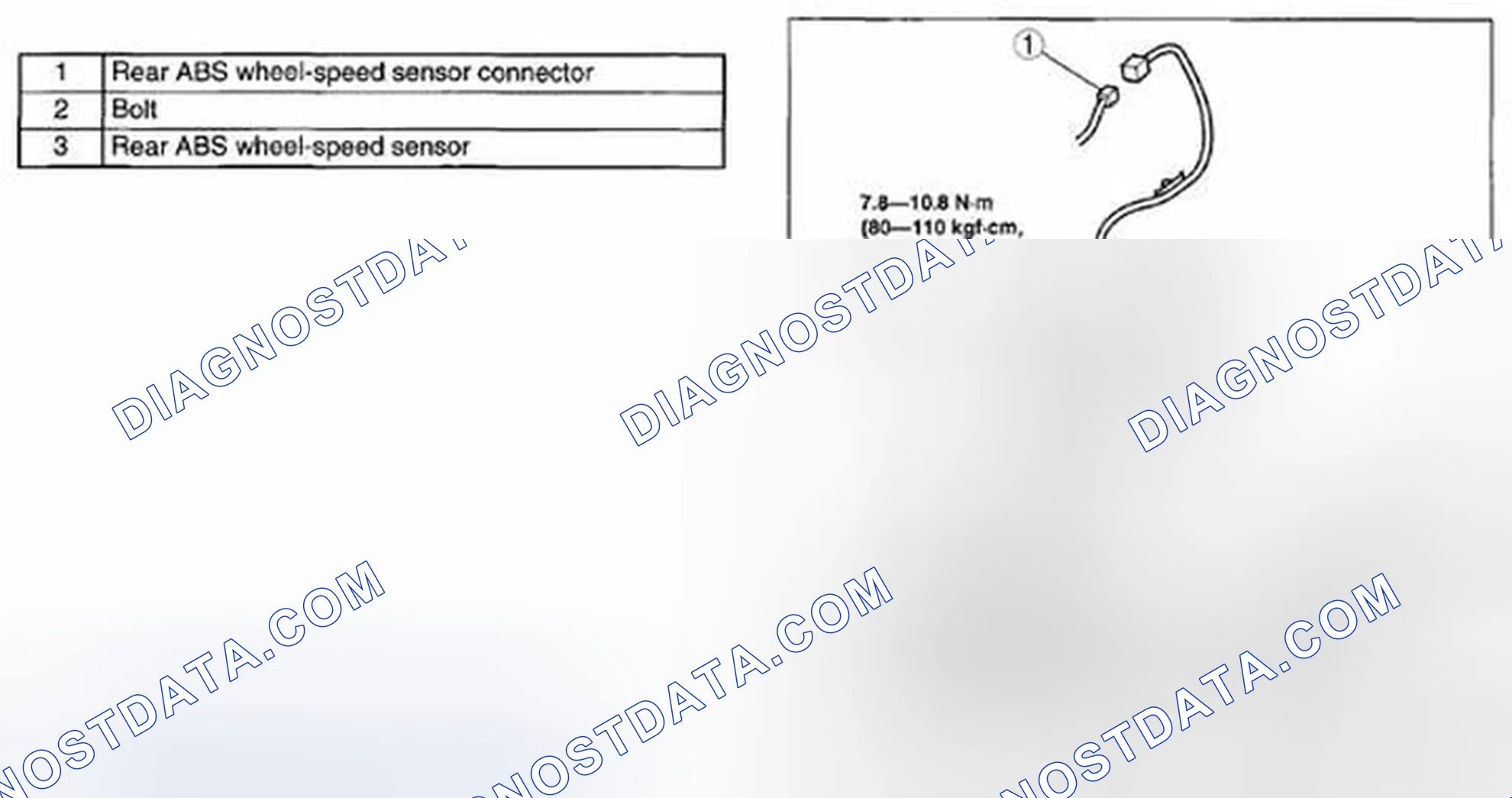 Scheme 7: REAR ABS WHEEL-SPEED SENSOR REMOVAL/INSTALLATION [AWD]
