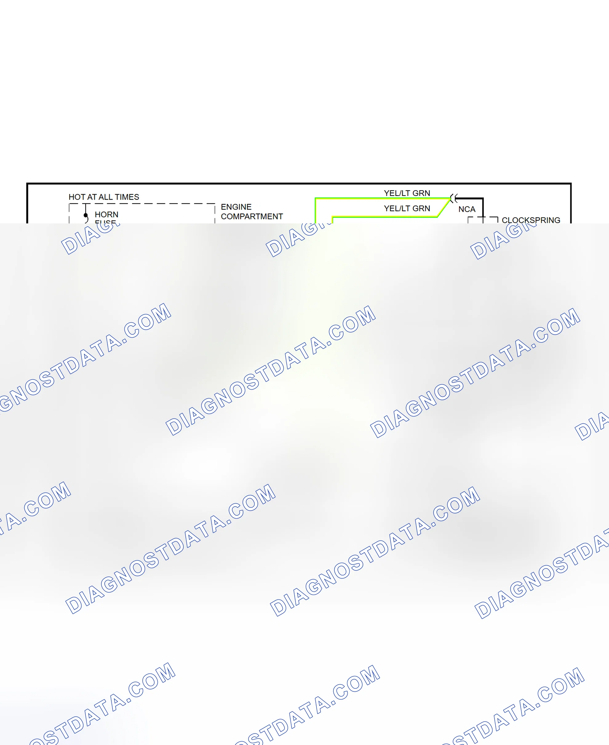 Scheme 4: Horn System Wiring Diagram (Crown Victoria & Grand Marquis)