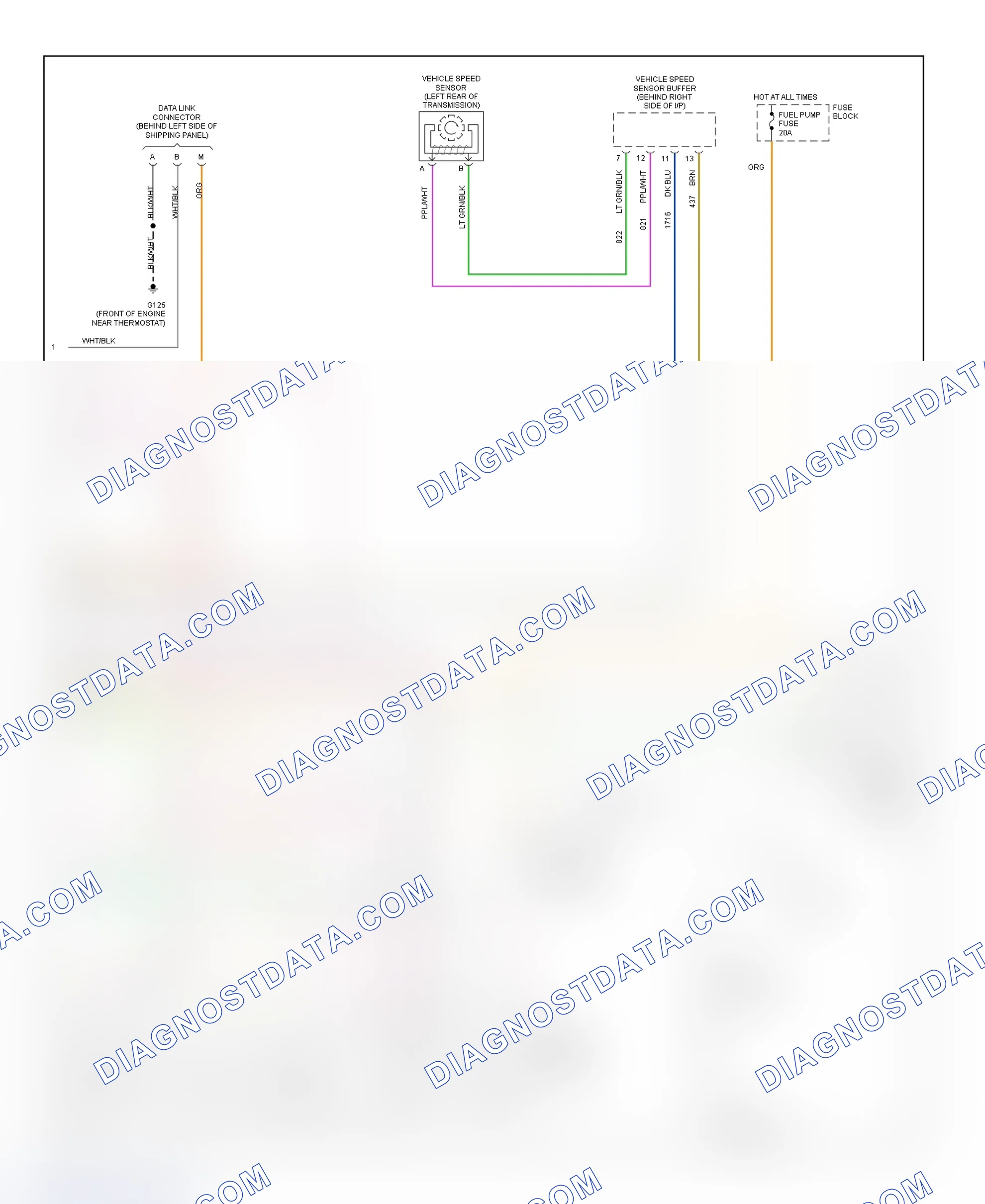 Scheme 639: Wiring Diagram ("P" Series - Cutaway - 5.7L - 3 Of 3)