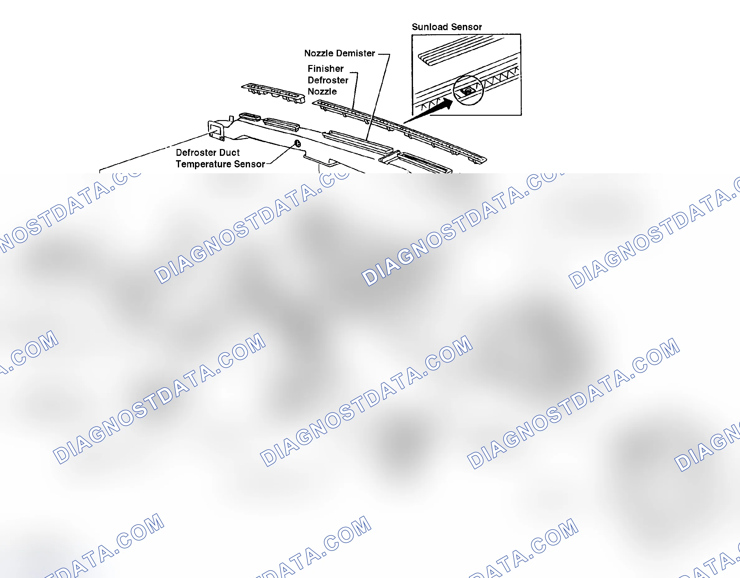 Scheme 1: Exploded View of Nissan 300ZX Automatic A/C-Heater System
