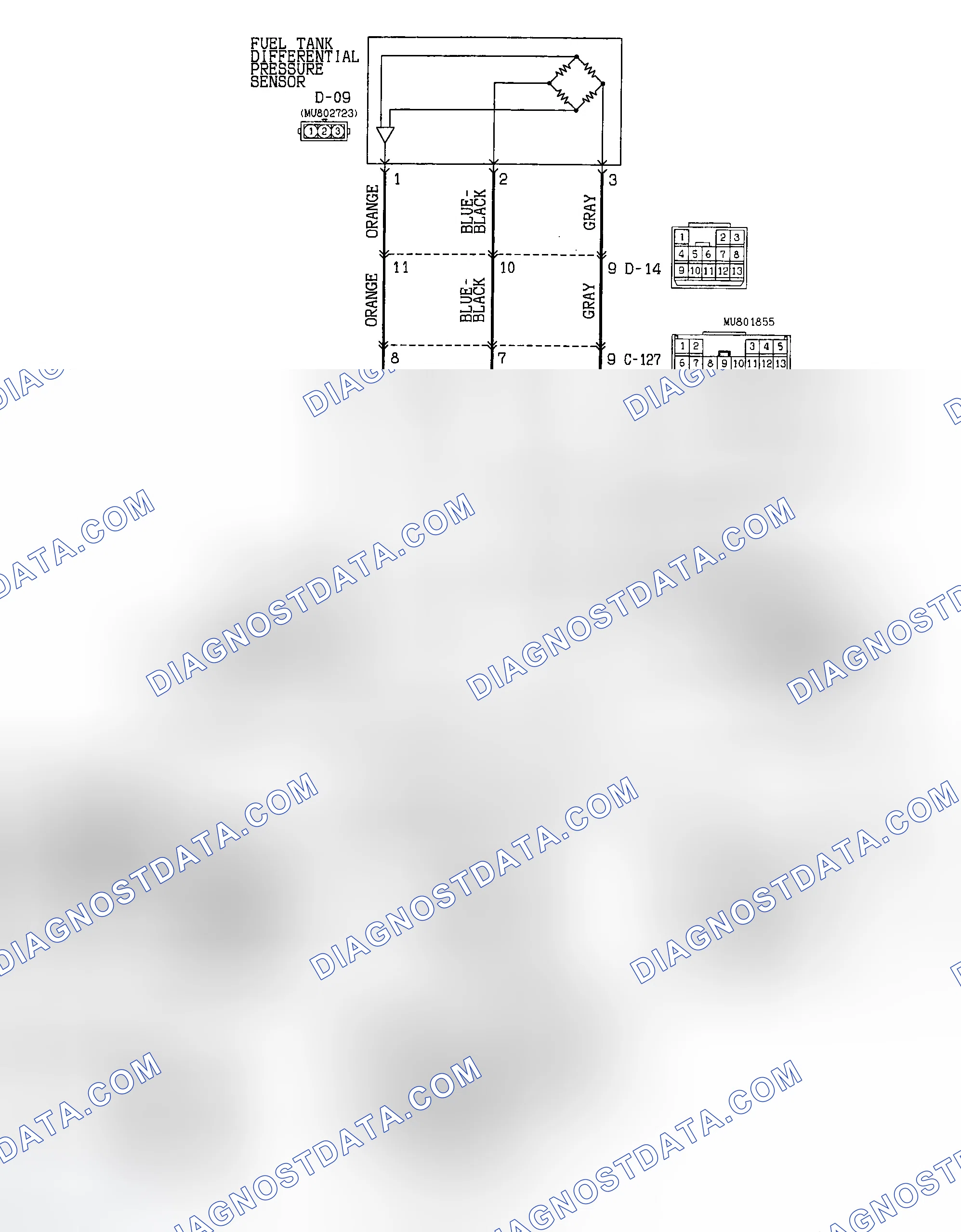 Scheme 21: DTC P0451: EVAPORATIVE EMISSION CONTROL SYSTEM PRESSURE SENSOR RANGE/PERFORMANCE