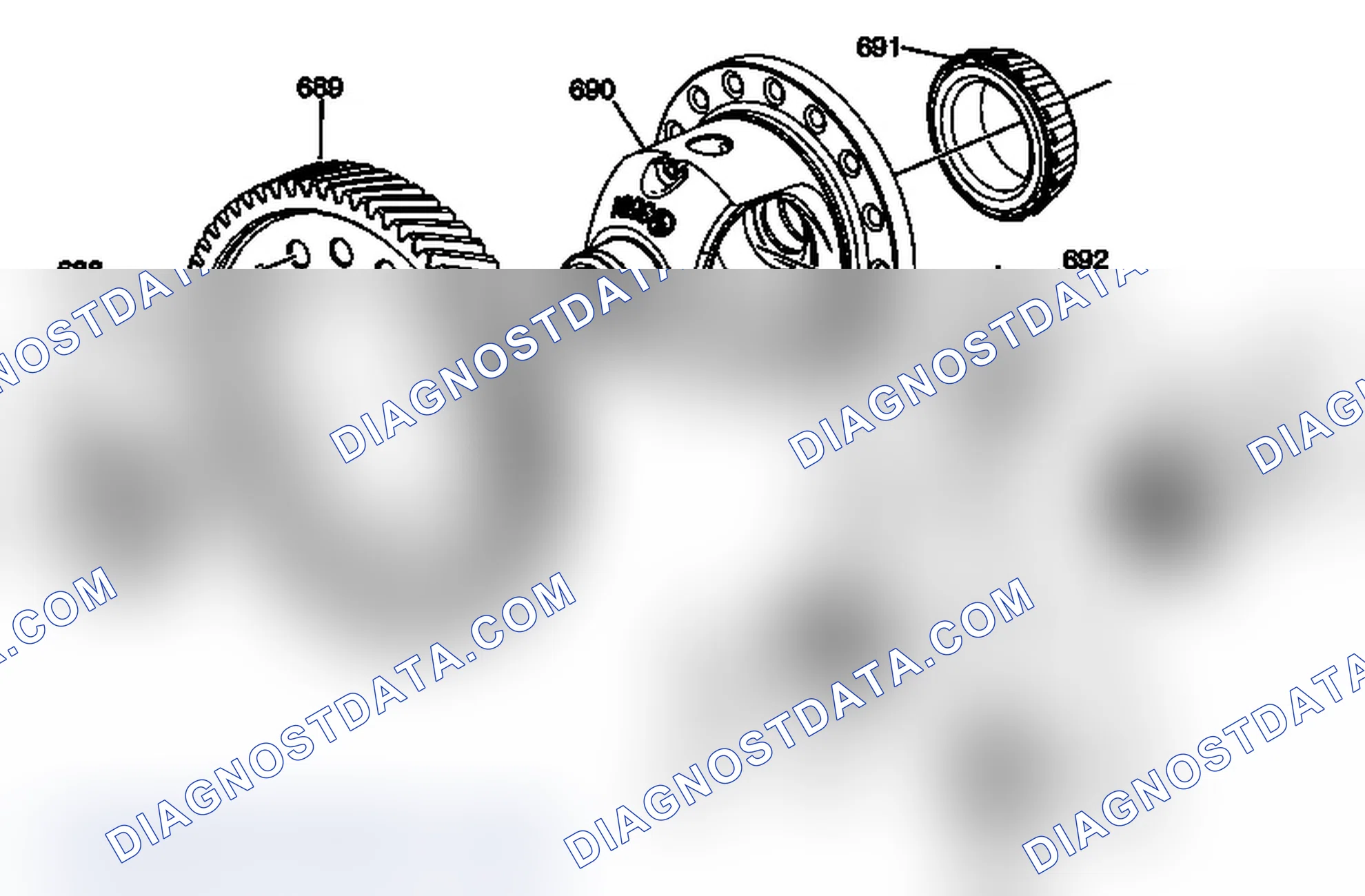 Scheme 206: Front Differential Carrier Assembly