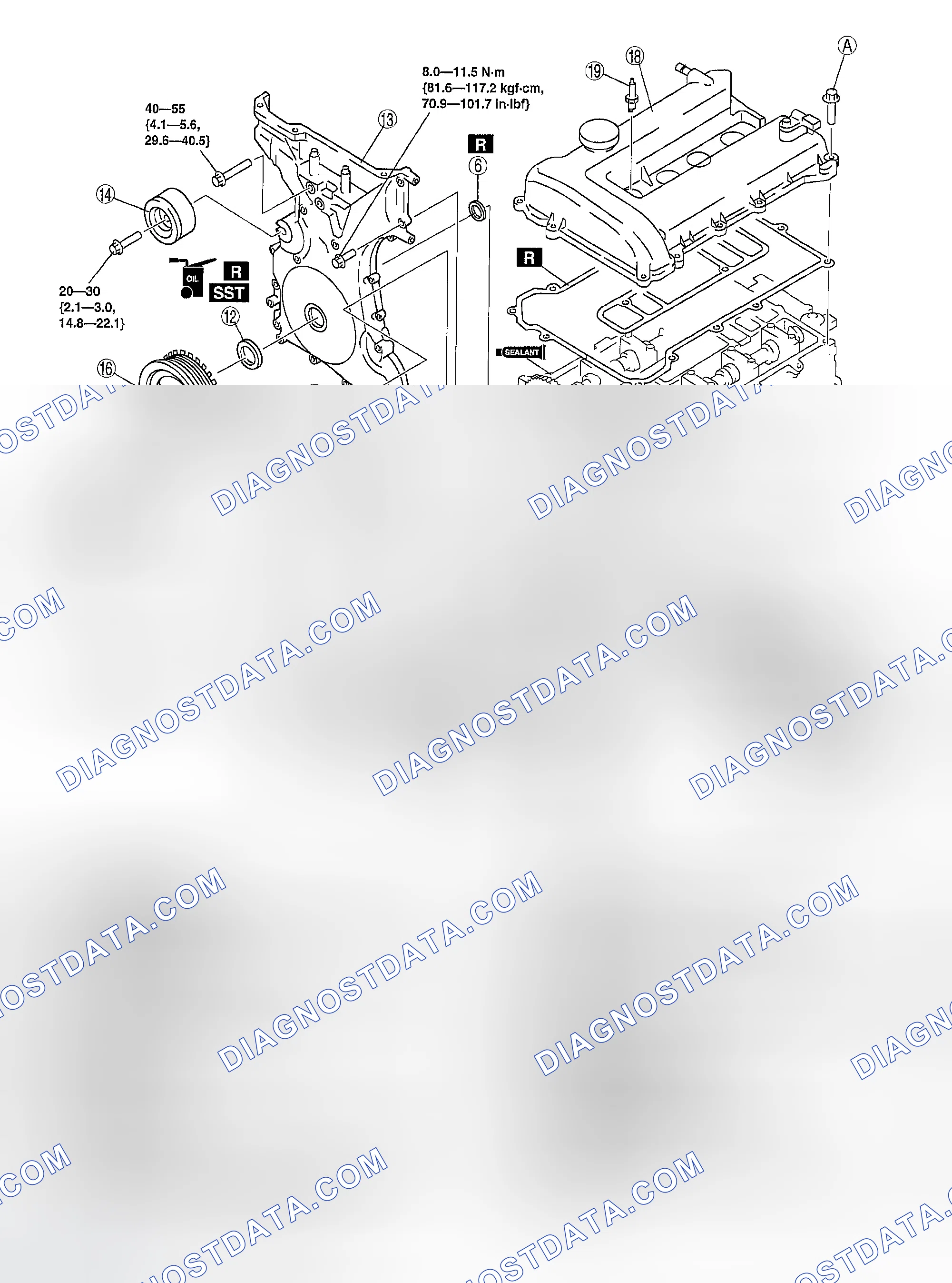 Scheme 108: TIMING CHAIN ASSEMBLY