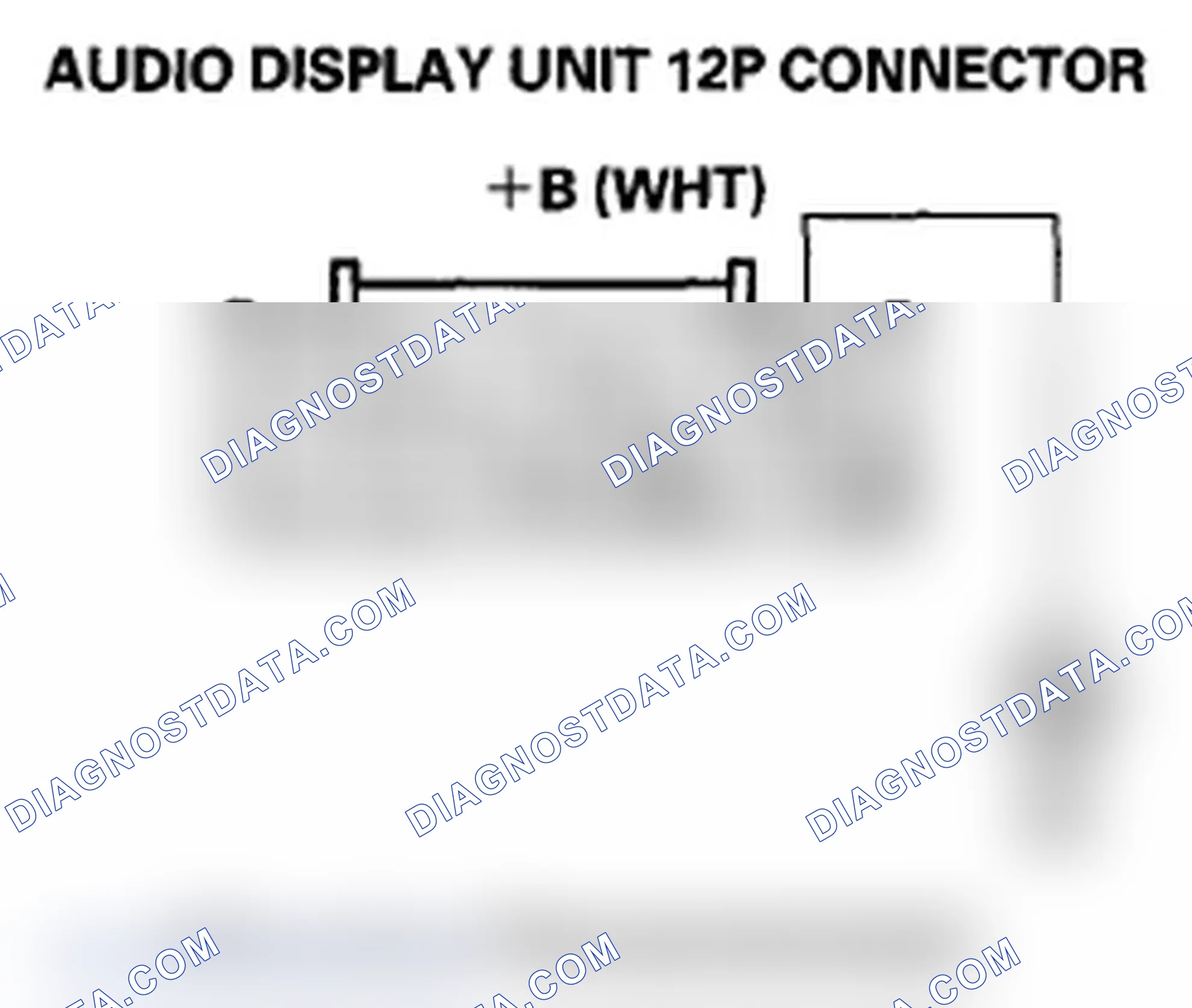Scheme 200: Audio system information does not display on the audio display unit (without navigation)