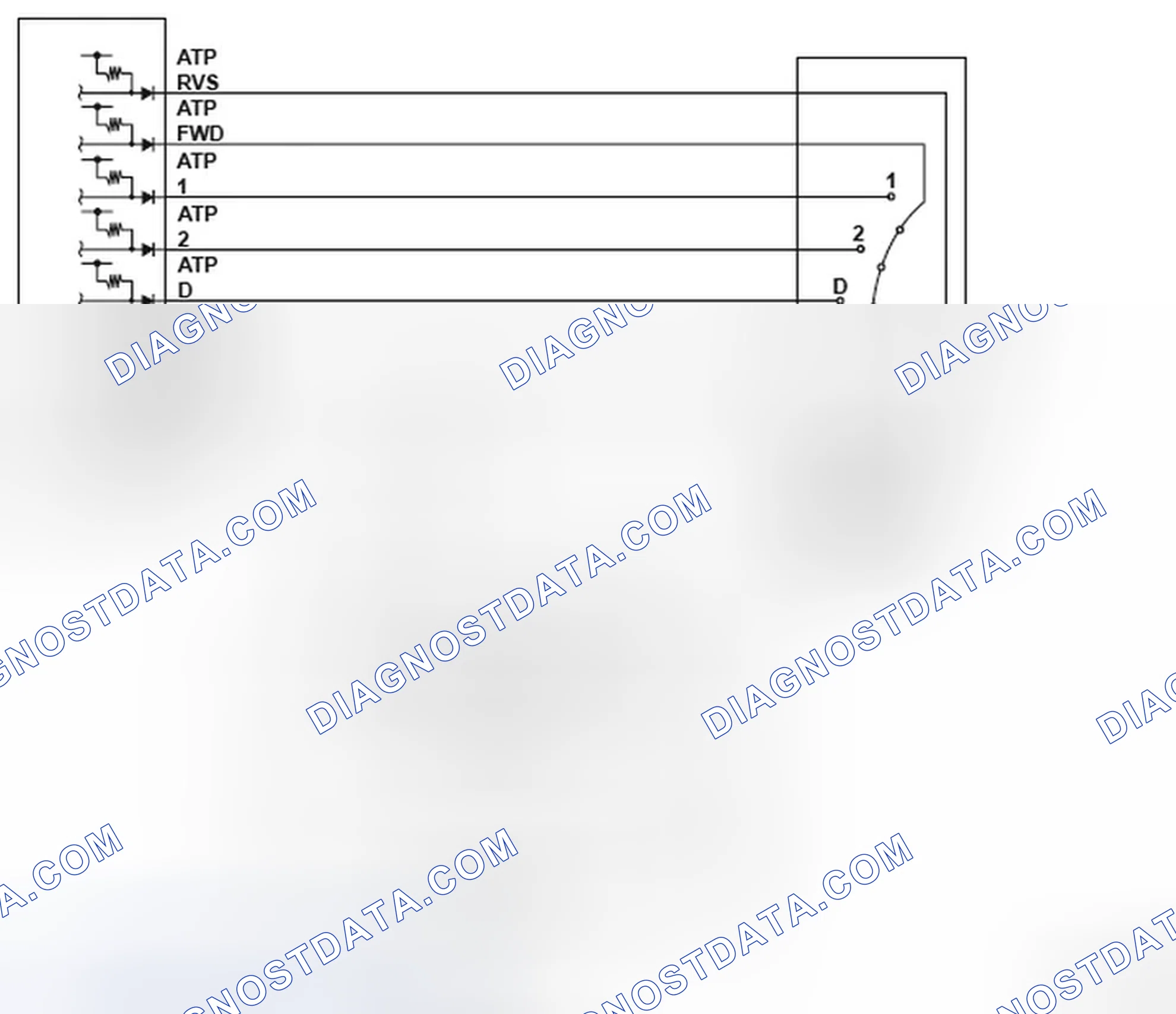 Scheme 319: Transmission Range Switch Circuit Diagram