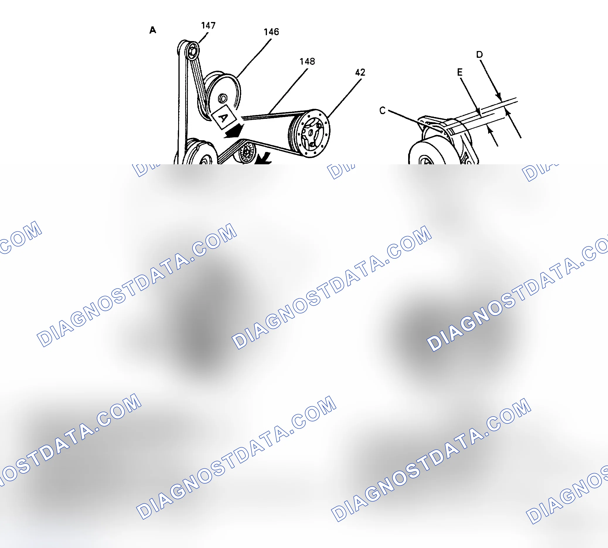 Scheme 10: SERPENTINE BELT ROUTING (4.3L & 5.7L)