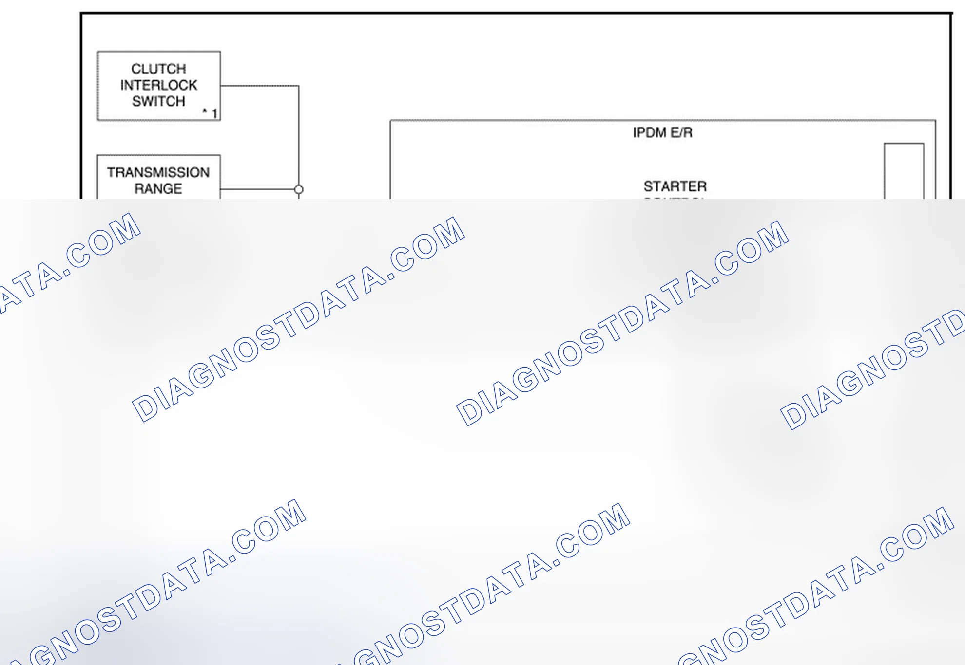 Scheme 9: STARTING SYSTEM (WITHOUT INTELLIGENT KEY): System Diagram