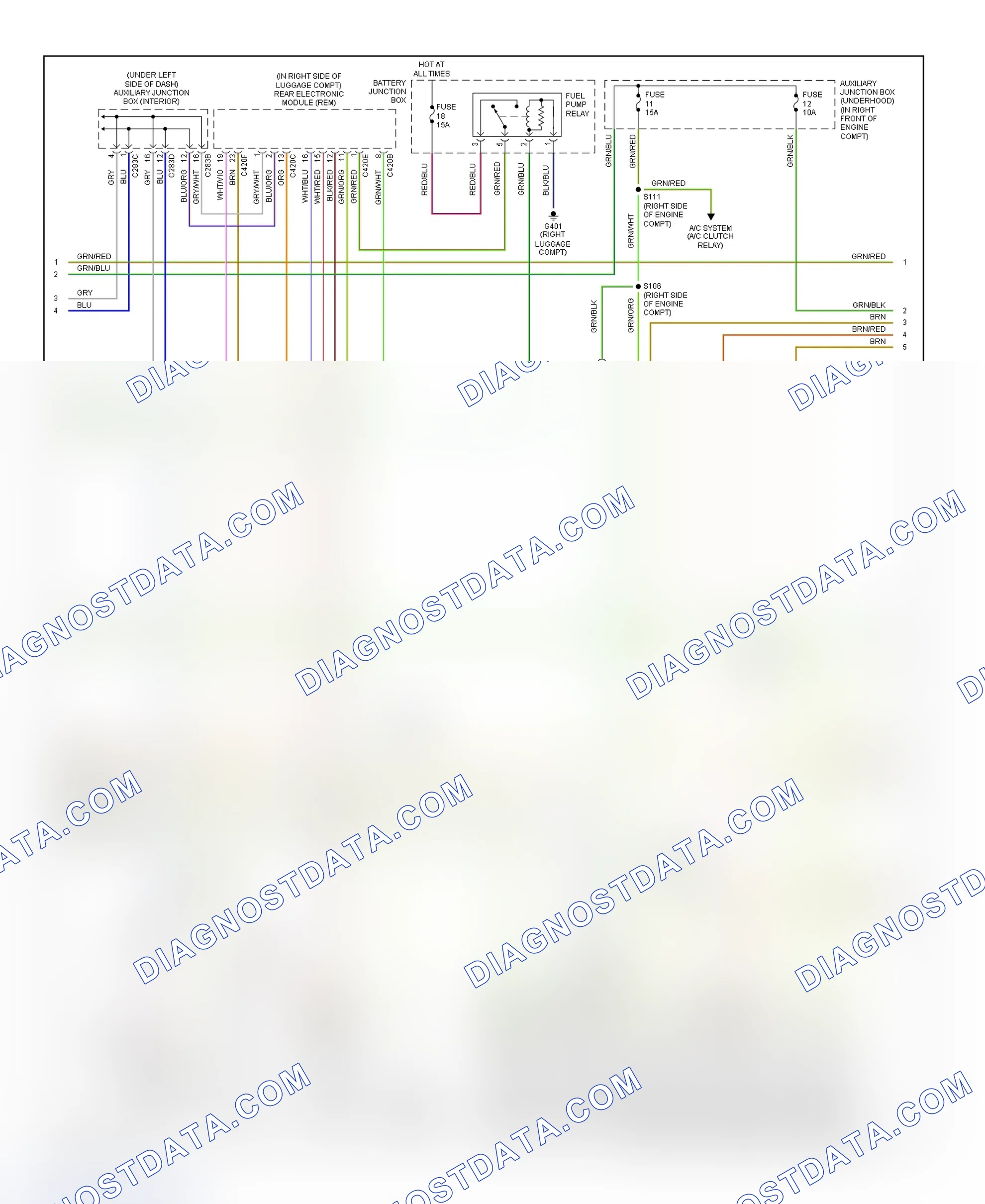 Scheme 172: PCM Wiring Diagram (Thunderbird - 3.9L - 3 Of 4)