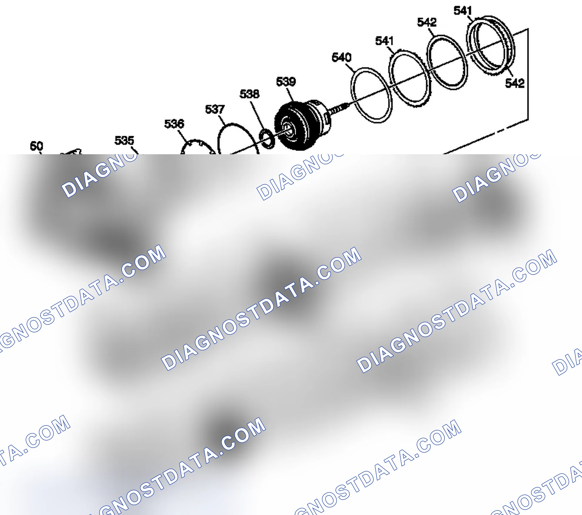 Scheme 237: 2-6, Low and Reverse and 1-2-3-4 Clutch Plate Assemblies - Gen 1