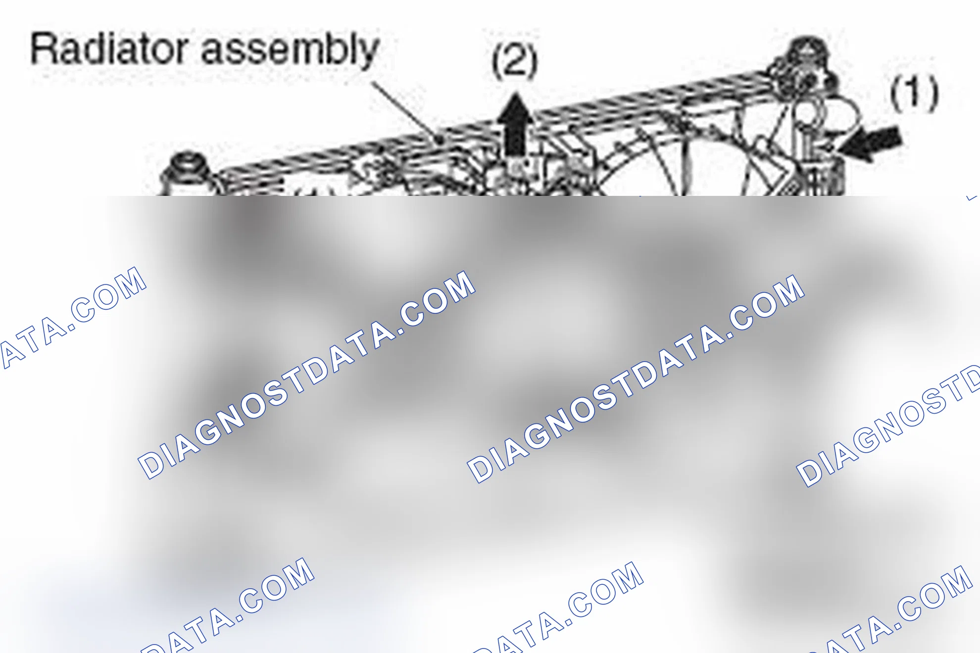 Scheme 51: << B >> FAN, FAN MOTOR AND COOLING FAN SHROUD ASSEMBLY REMOVAL