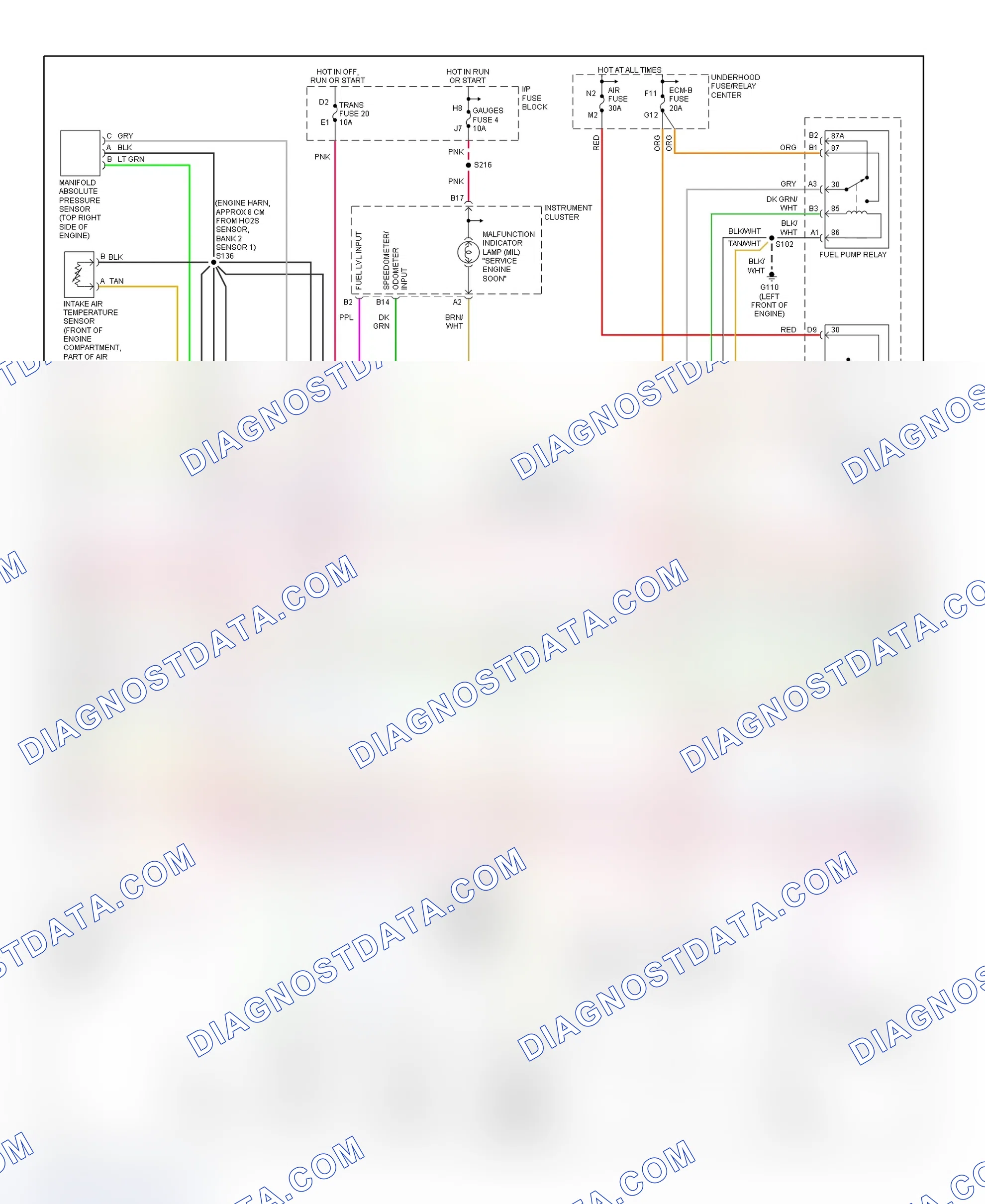 Scheme 56: PCM Wiring Diagram (Chevy Express & Savana - 5.0L & 5.7L - 3 Of 4)