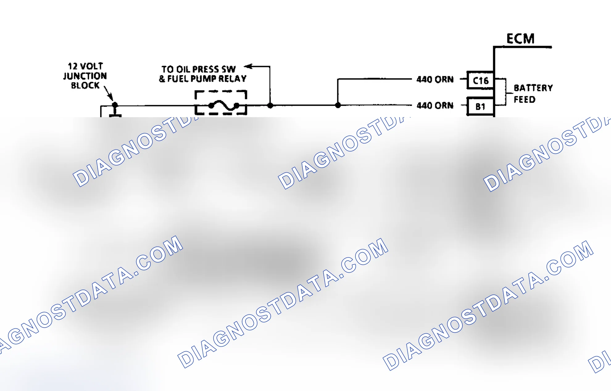 Scheme 10: Fuel Injection Diagnostic Circuit Schematic (Except 4.3L Turbo & Models With 4L80-E Transmission)