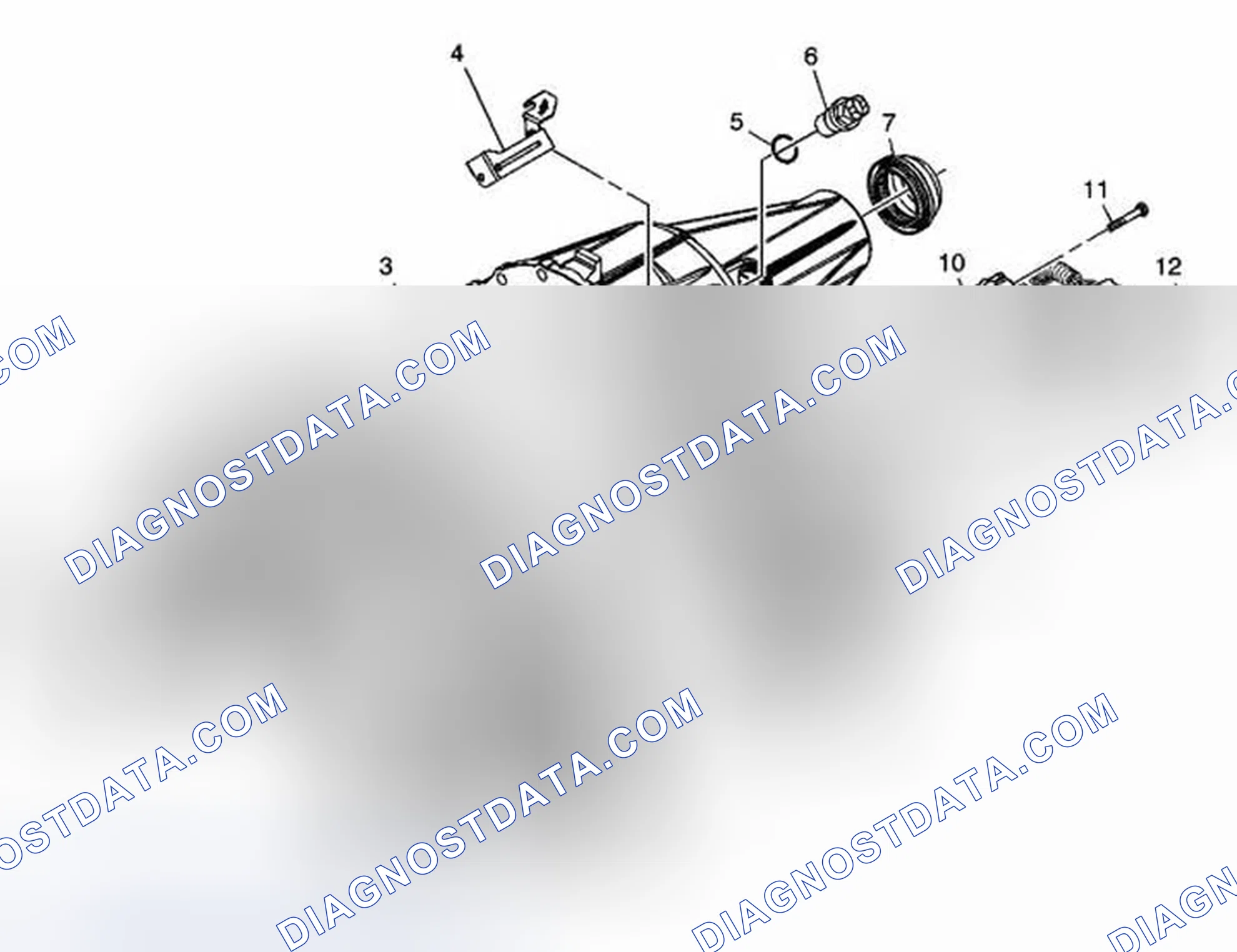 Scheme 44: Transfer Case Disassembled View