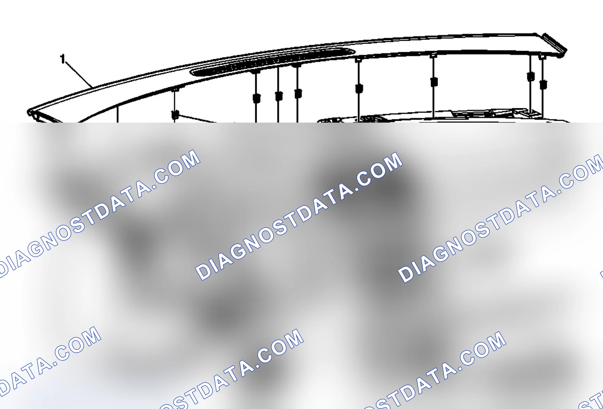 Scheme 145: Instrument Panel Upper Trim Panel with Windshield Defroster Nozzle Grille Replacement (Enclave)