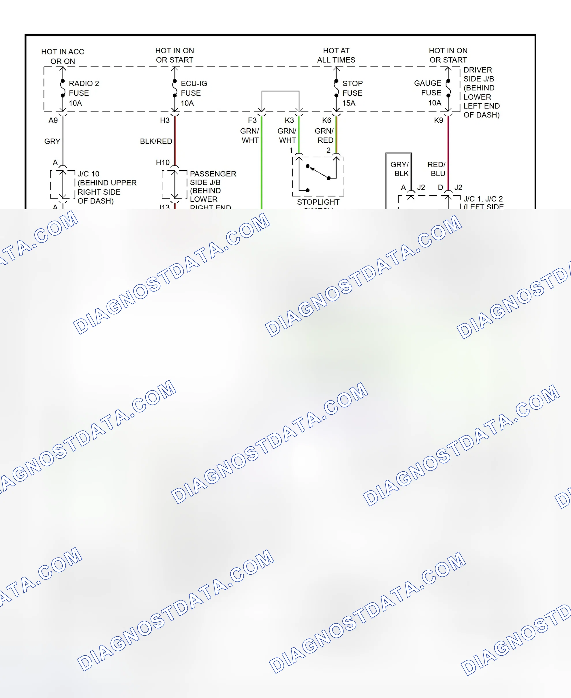 Scheme 365: Shift Interlock System Wiring Diagram (2001 - Lexus IS300)