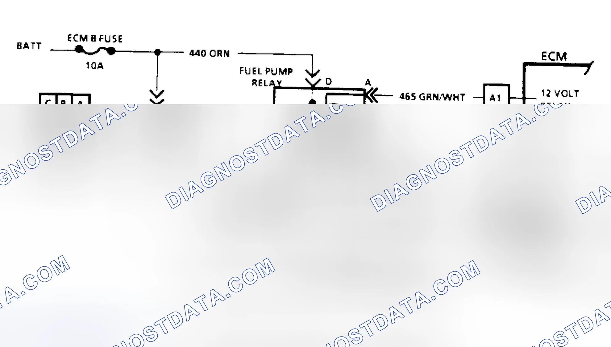 Scheme 77: Code 54: Fuel Pump Circuit/Circuit Diagram ("S", "T" & "M" Series)