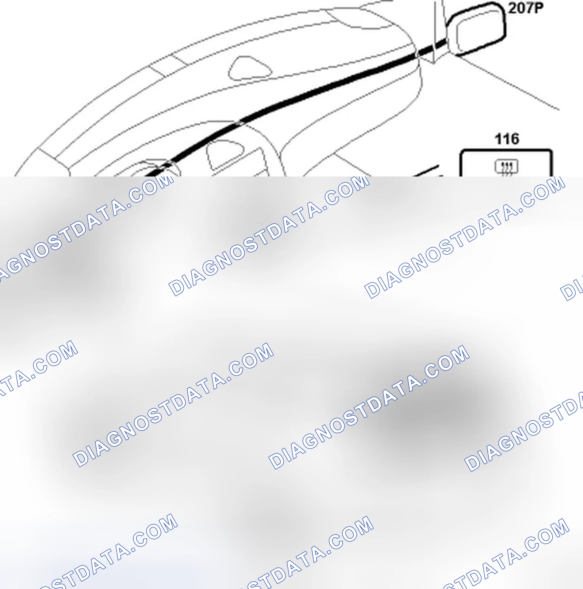 Scheme 26: SYSTEM OVERVIEW, ELECTRICALLY HEATED REAR WINDOW AND DOOR MIRRORS (CARS WITH MCC) (5D)