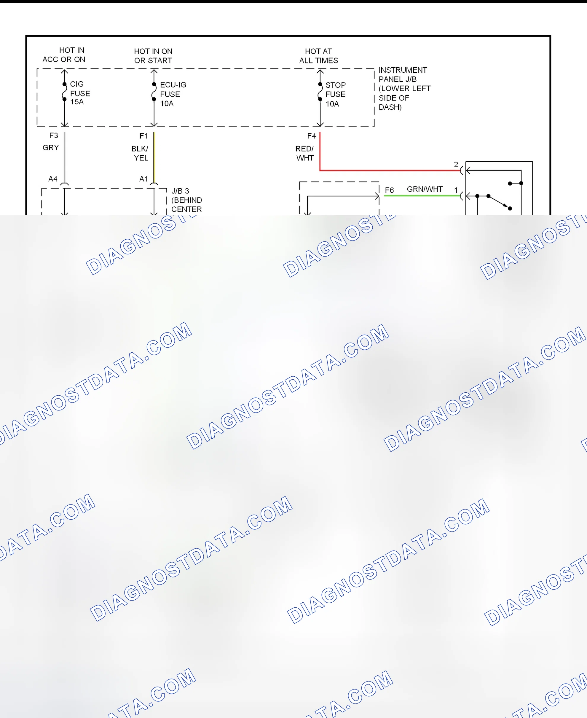 Scheme 110: Shift Lock System Wiring Diagram (Toyota RAV4)