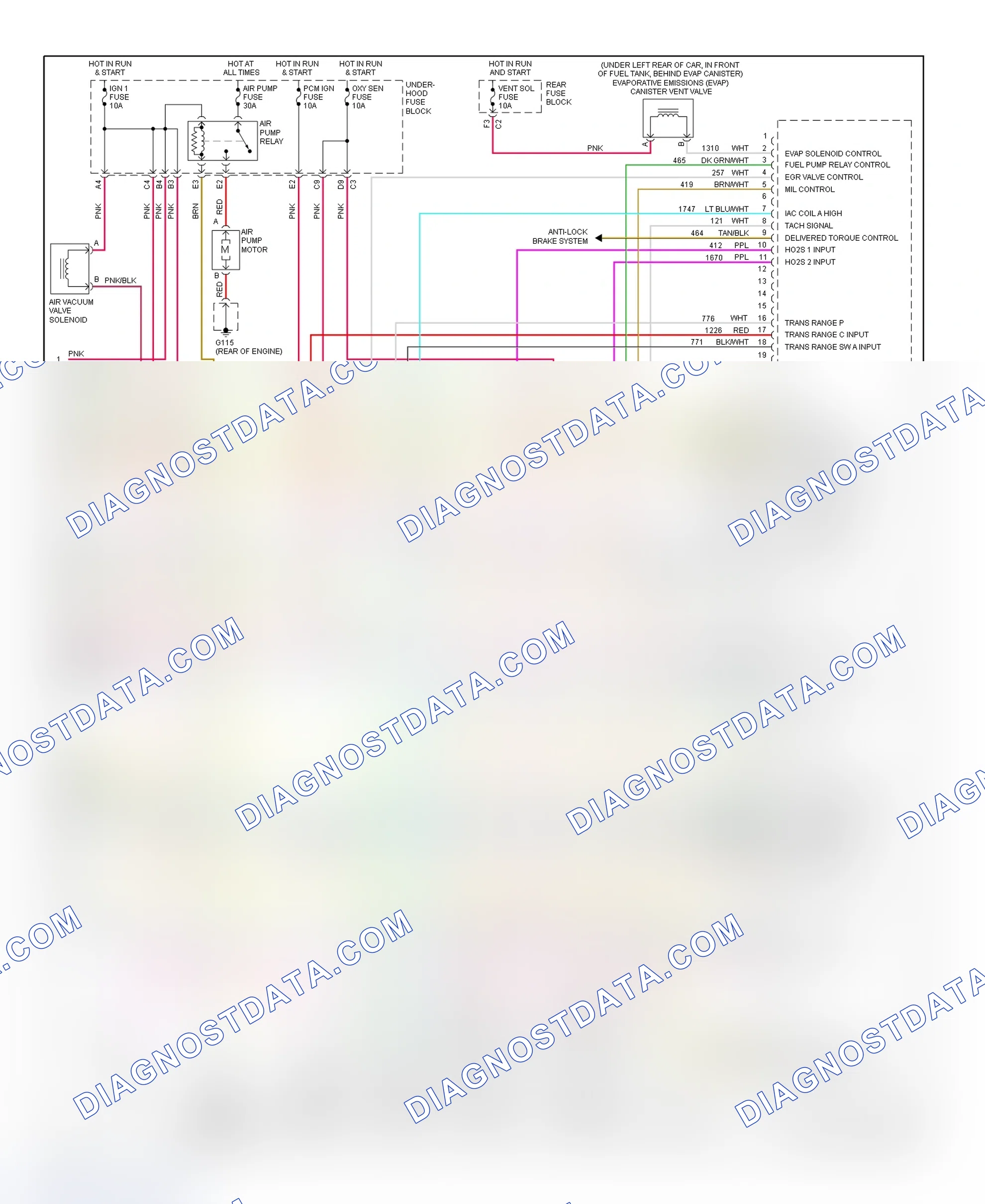 Scheme 24: PCM Wiring Diagram (Bonneville & LeSabre - 3.8L - 4 Of 4)