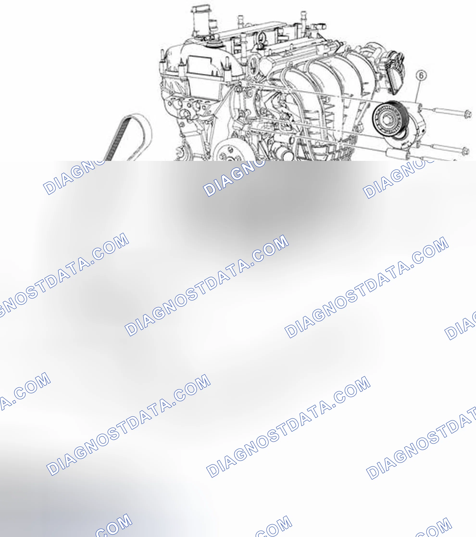 Scheme 987: FRONT END ACCESSORY DRIVE (FEAD) - HYBRID EXPLODED VIEW