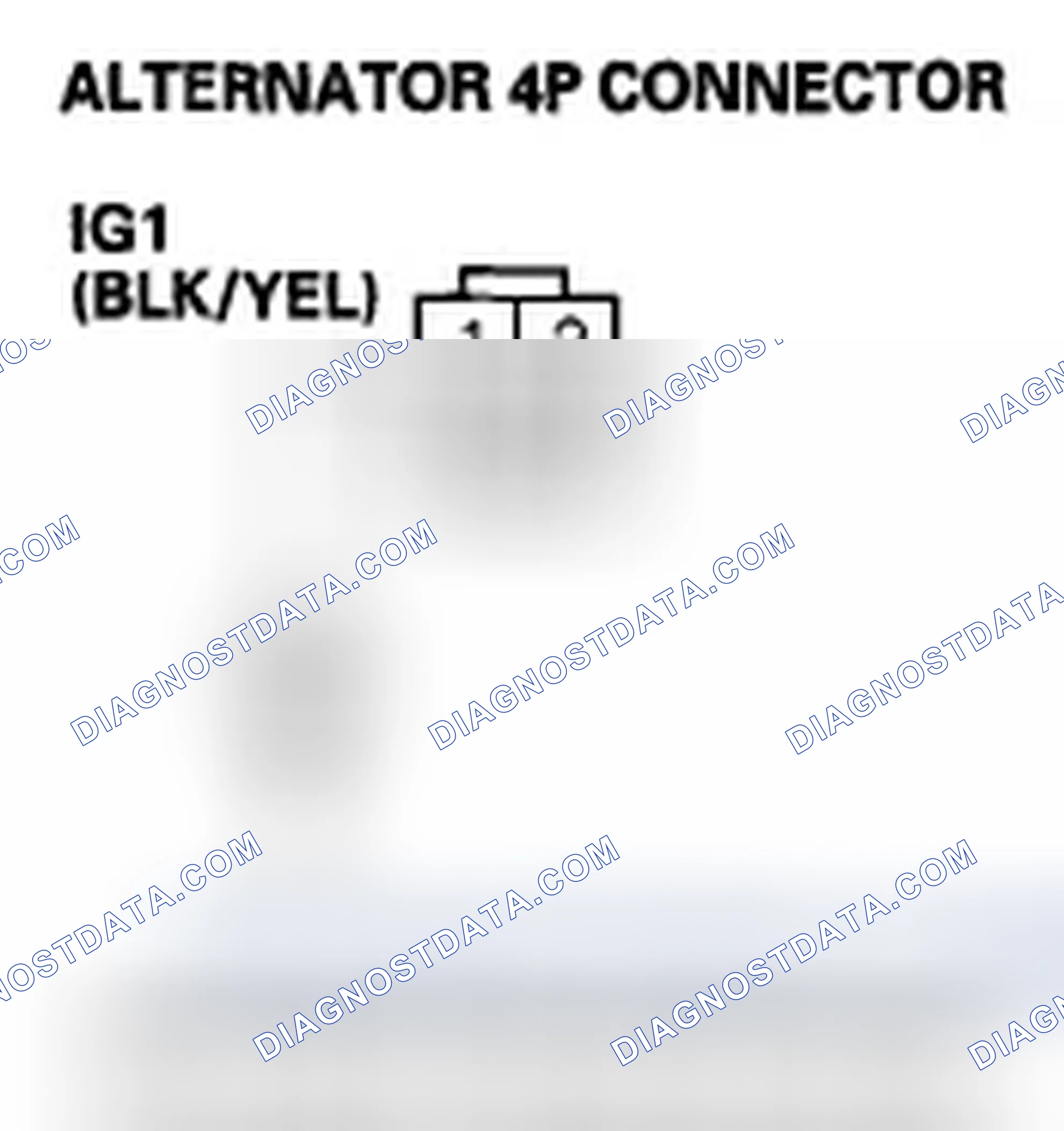 Scheme 433: DTC P16BC: Alternator FR Terminal Circuit/IGP Circuit Low Voltage