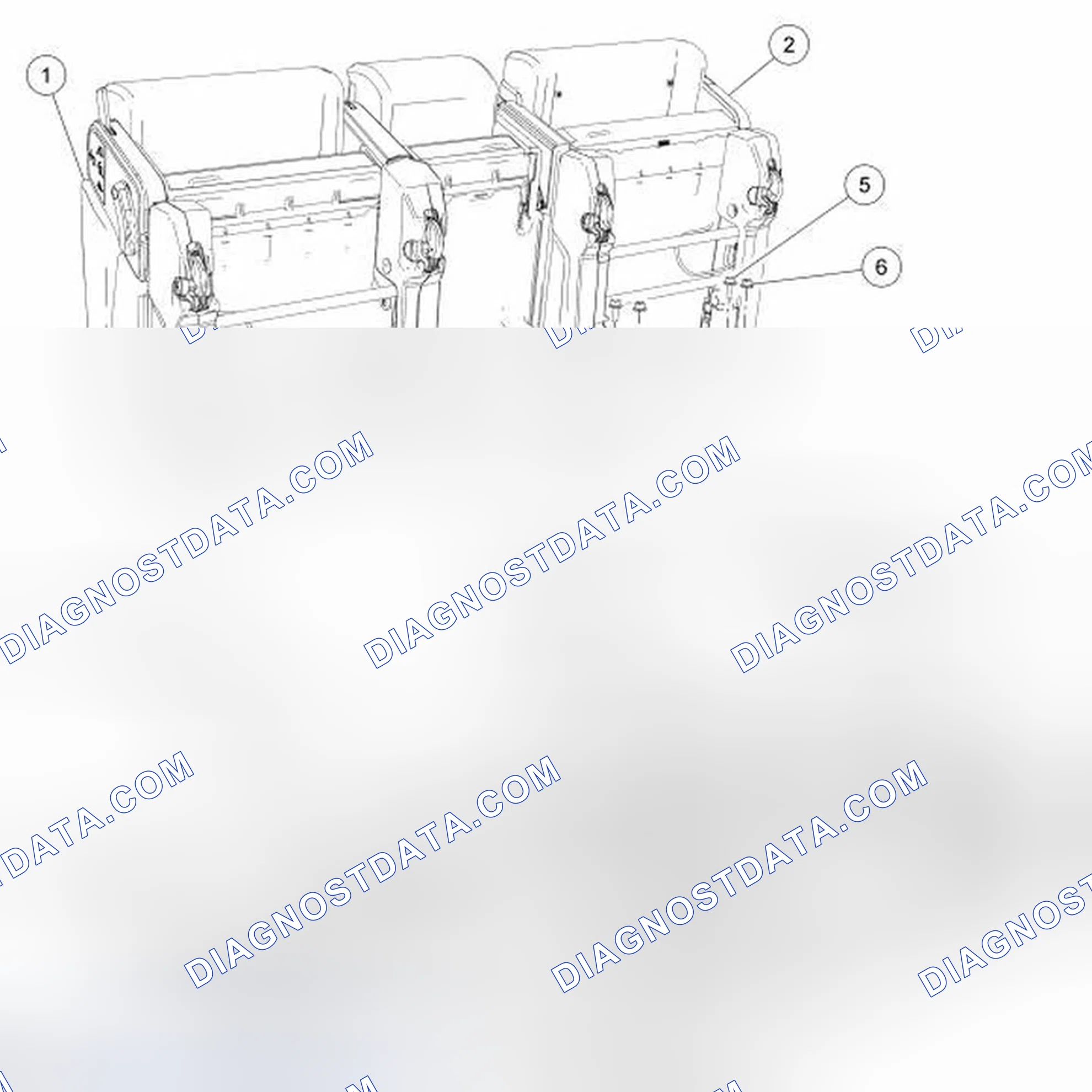 Scheme 142: Seat - Rear, Second Row, Taurus X