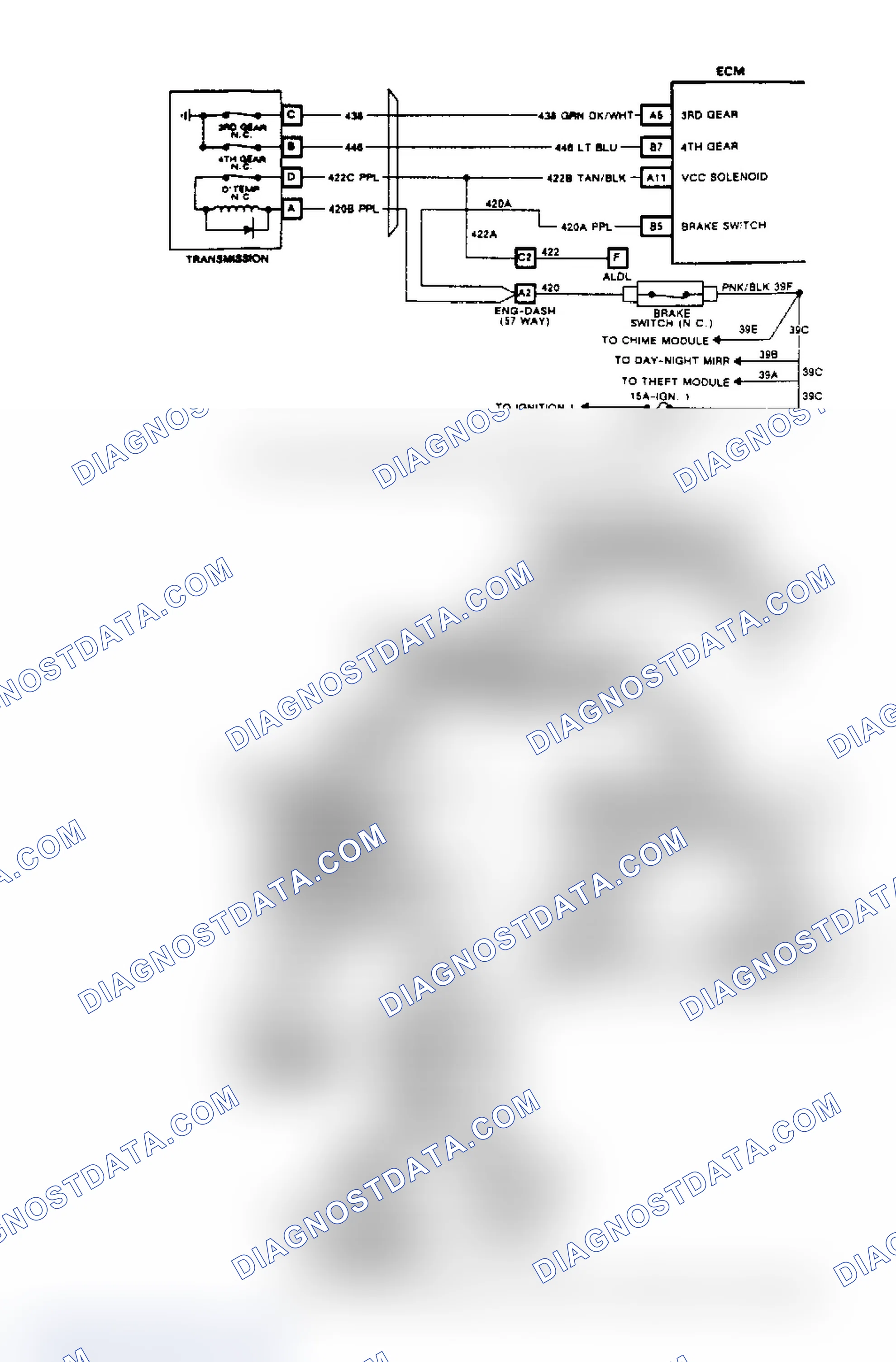 Scheme 357: Chart C8, VCC Diagnosis Schematic