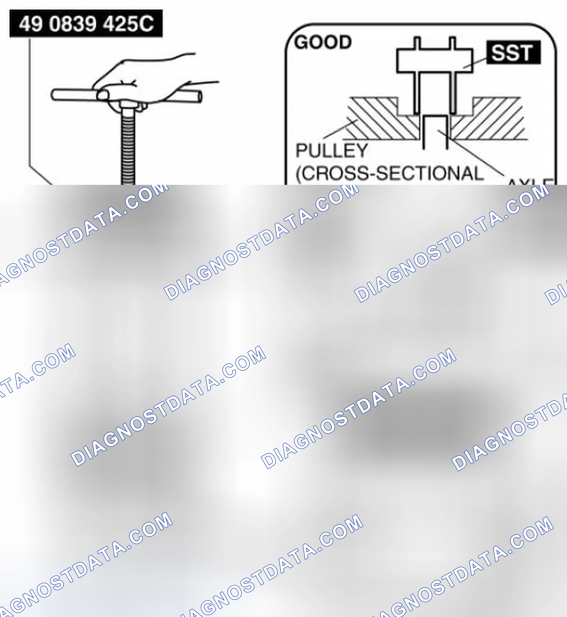 Scheme 46: A/C Compressor Pulley Installation Note
