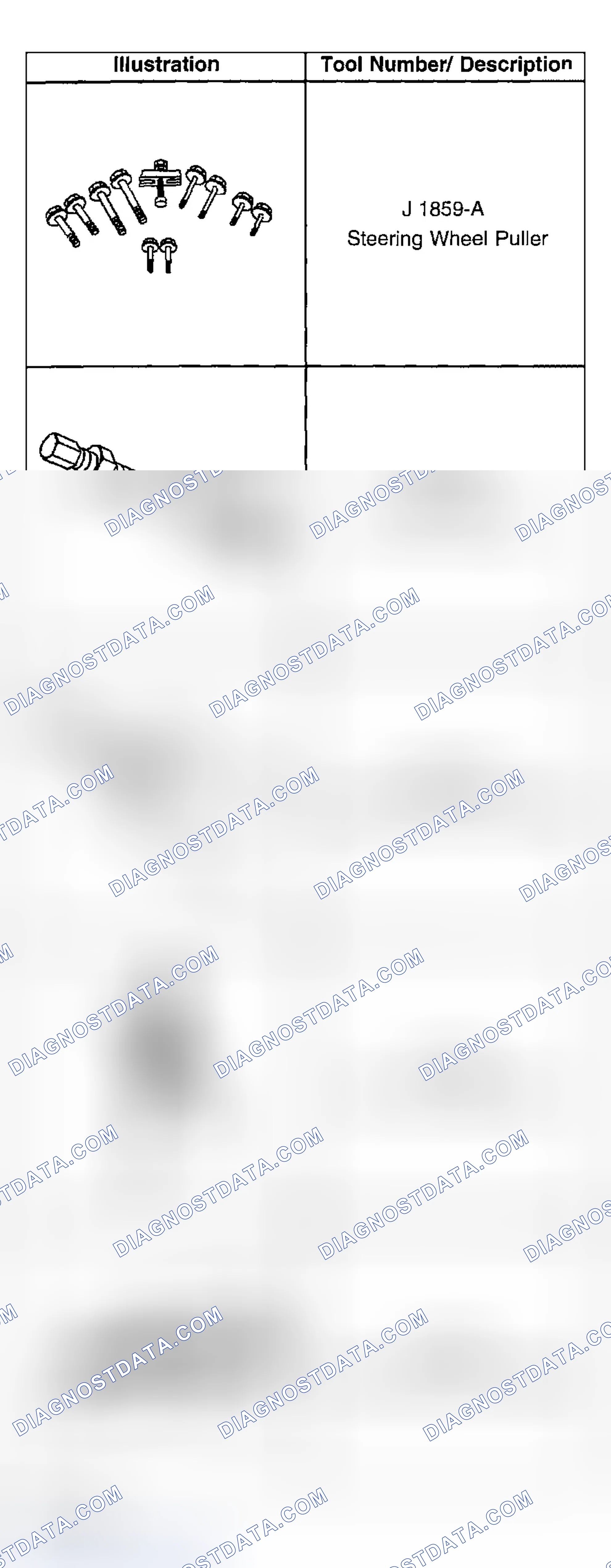 Scheme 167: SPECIAL TOOLS AND EQUIPMENT