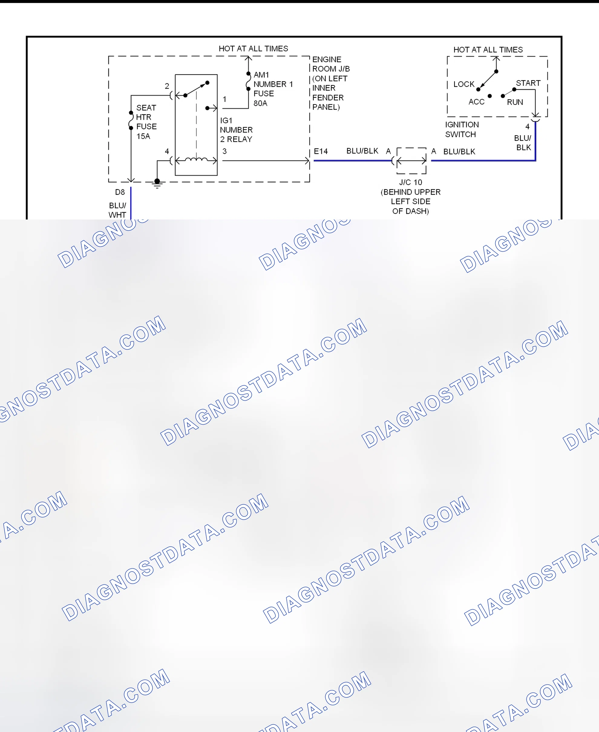 Scheme 17: Heated Seat System Wiring Diagram (LX470)