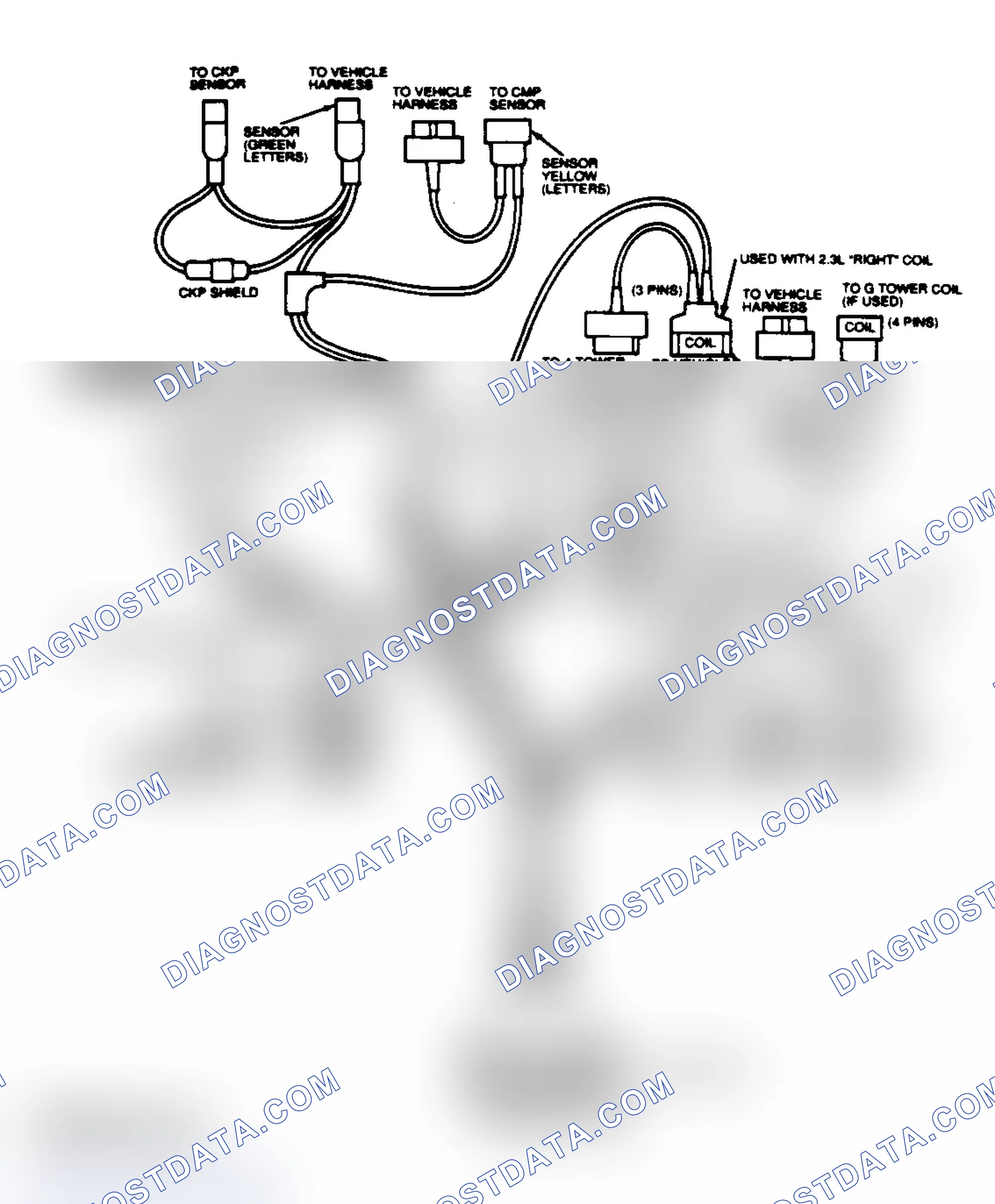 Scheme 181: EI Diagnostic Cable (3.0L SHO, 3.2L & 3.8L SC)