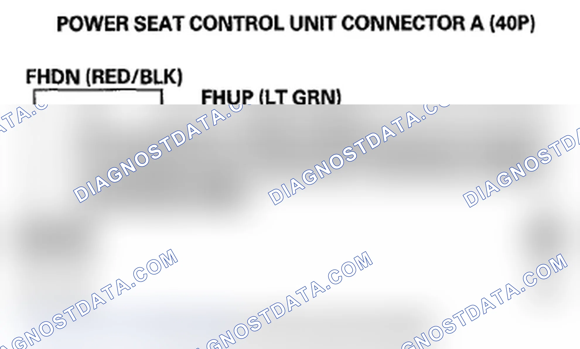 Scheme 387: DTC B1846: Power Seat Front Up-Down Switch Circuit Malfunction