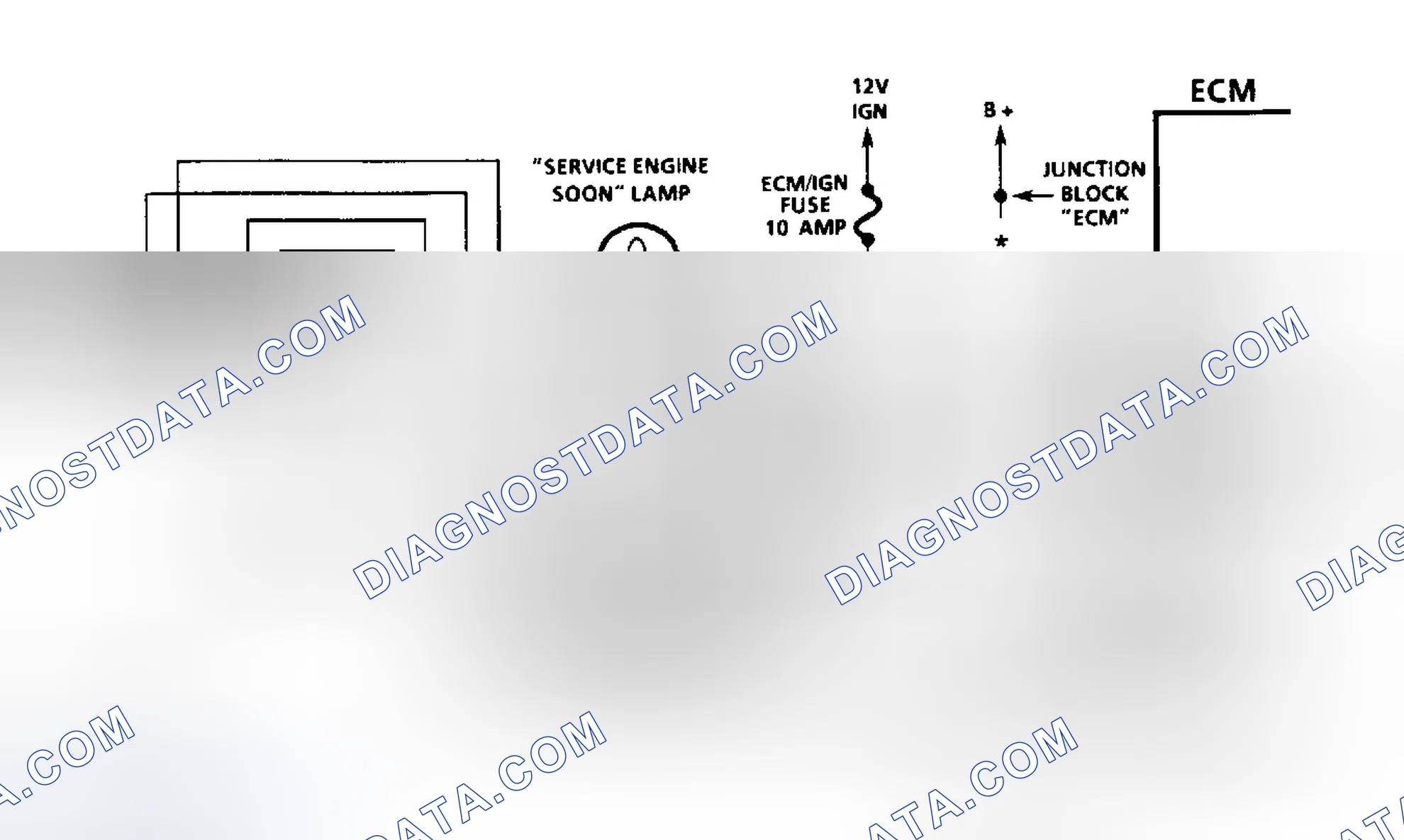 Scheme 7: Diesel Fuel Injection Diagnostic Circuit Schematic (Except Commercial Van & Van)