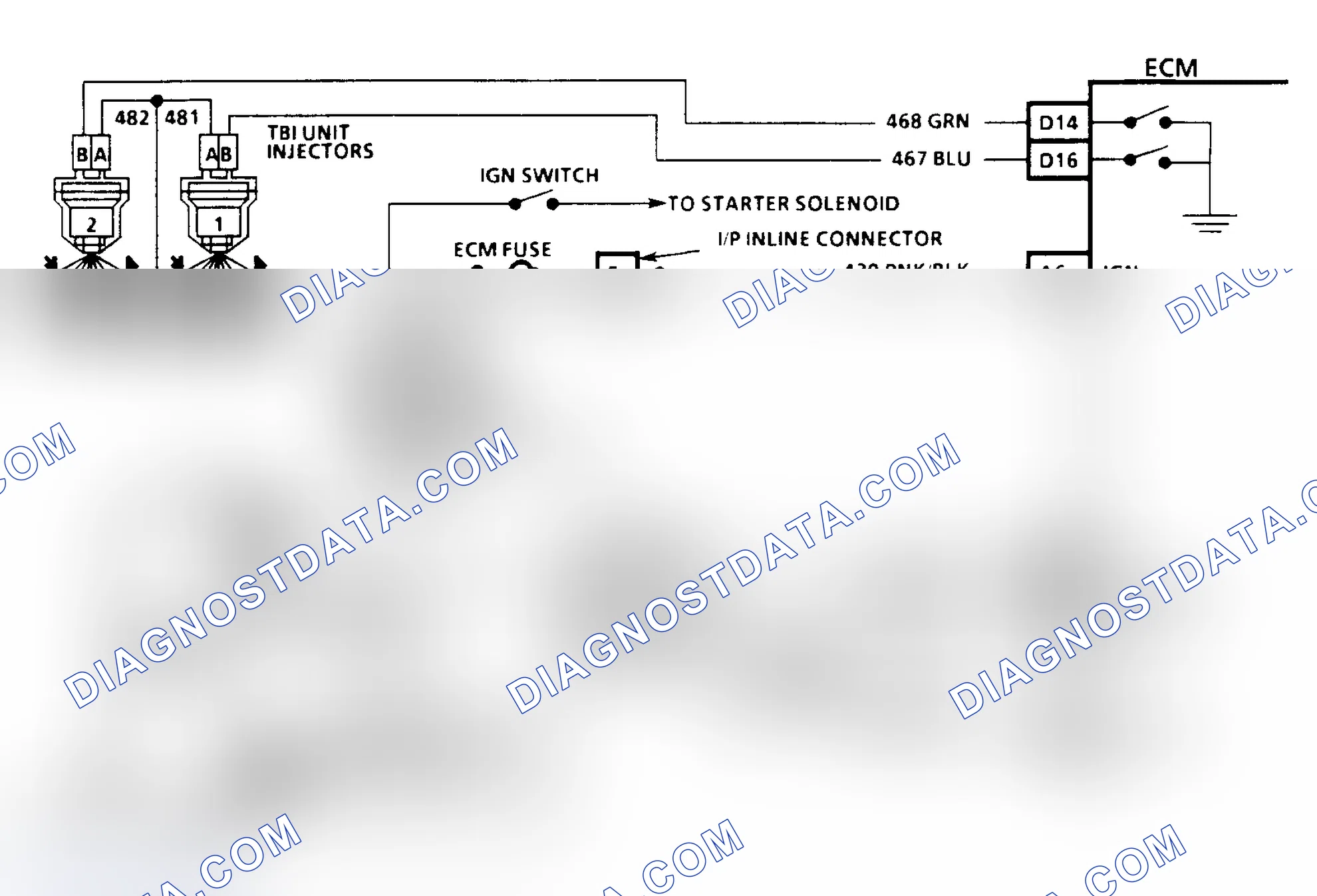 Scheme 122: Code 42 Schematic (All W/ 4L80-E Transmission) Electronic Spark Timing