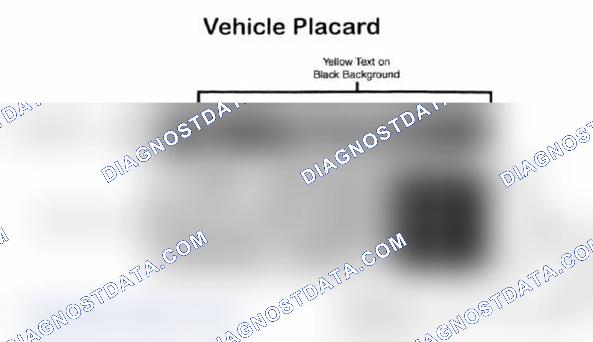 Scheme 28: Vehicle Tire Placard - Typical