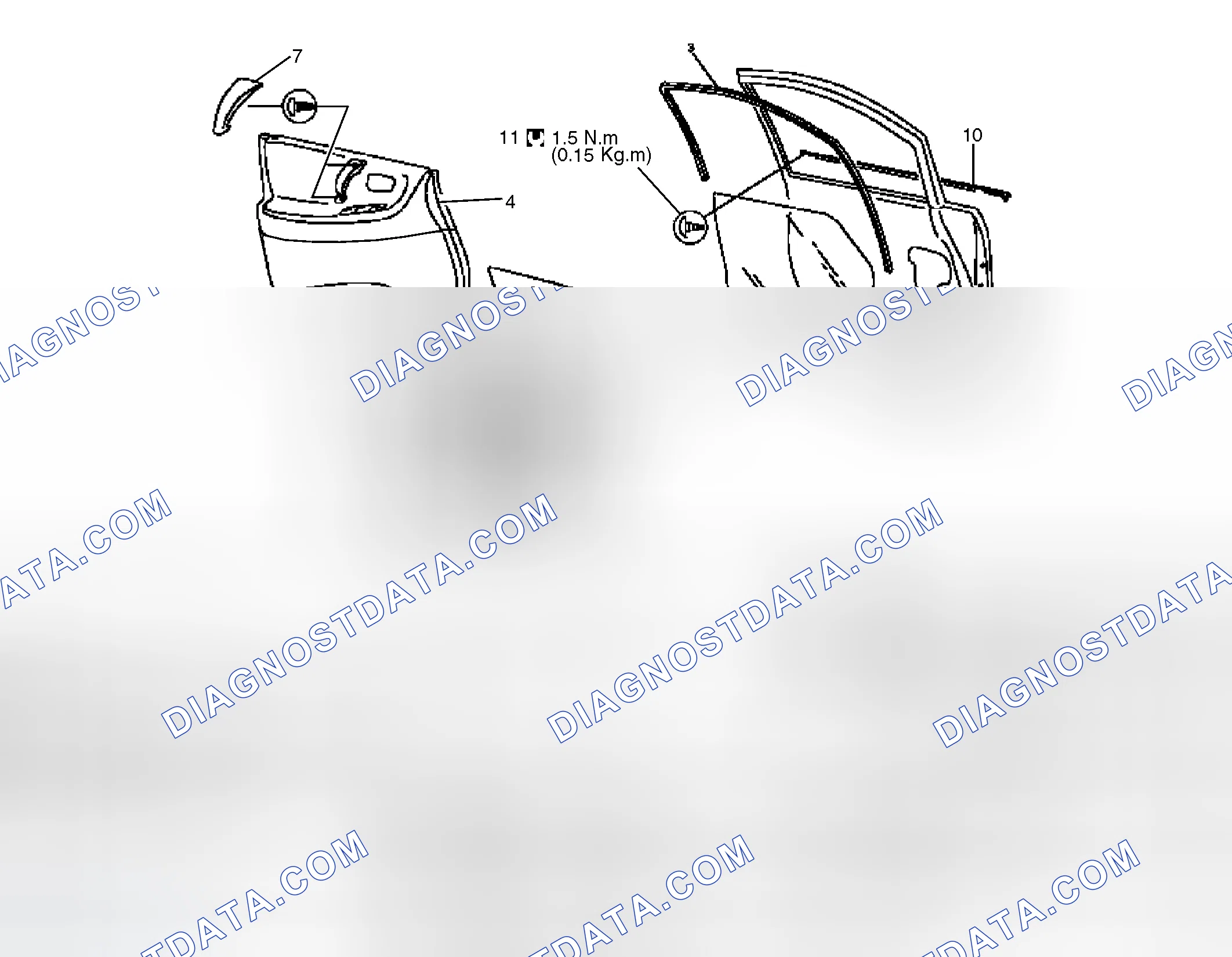 Scheme 20: Front Door Window Components
