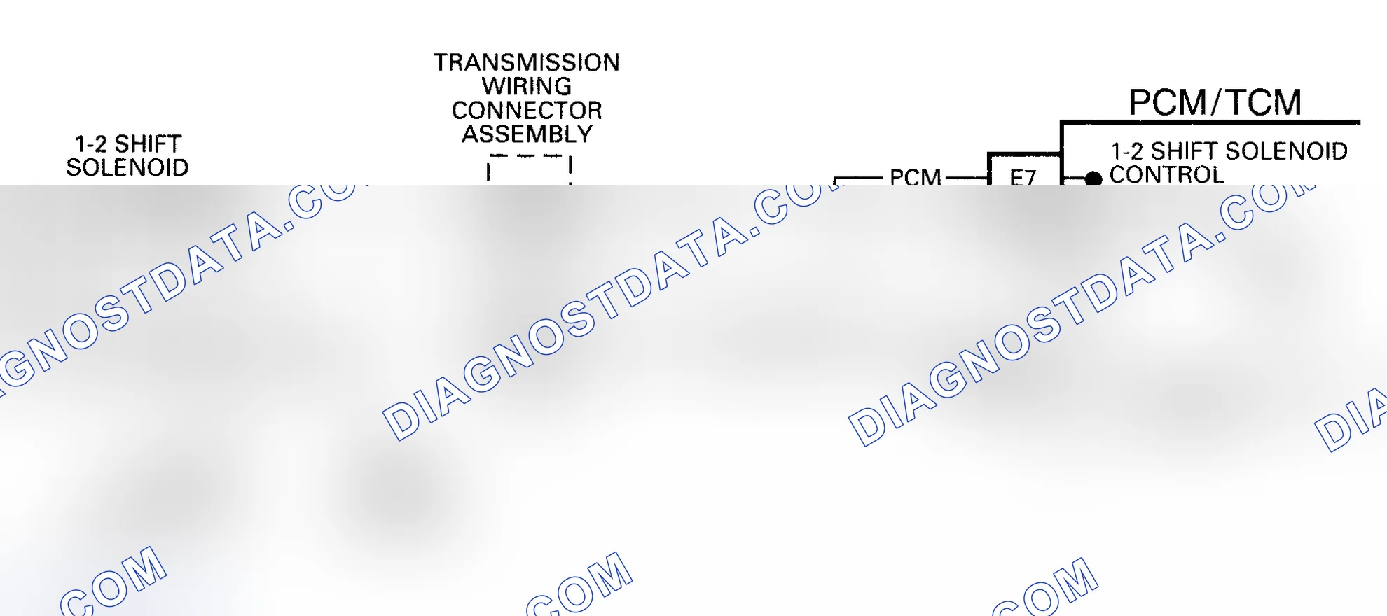 Scheme 201: DTC 82 Schematic (4L80-E) 1-2 Shift Solenoid Circuit Fault