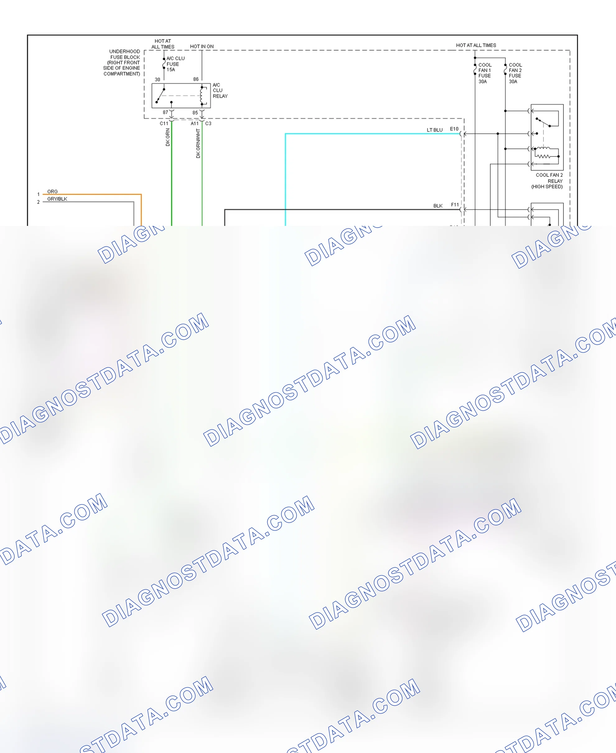 Scheme 3: Automatic A/C-Heater System Wiring Diagram (Bonneville - 2 Of 2)